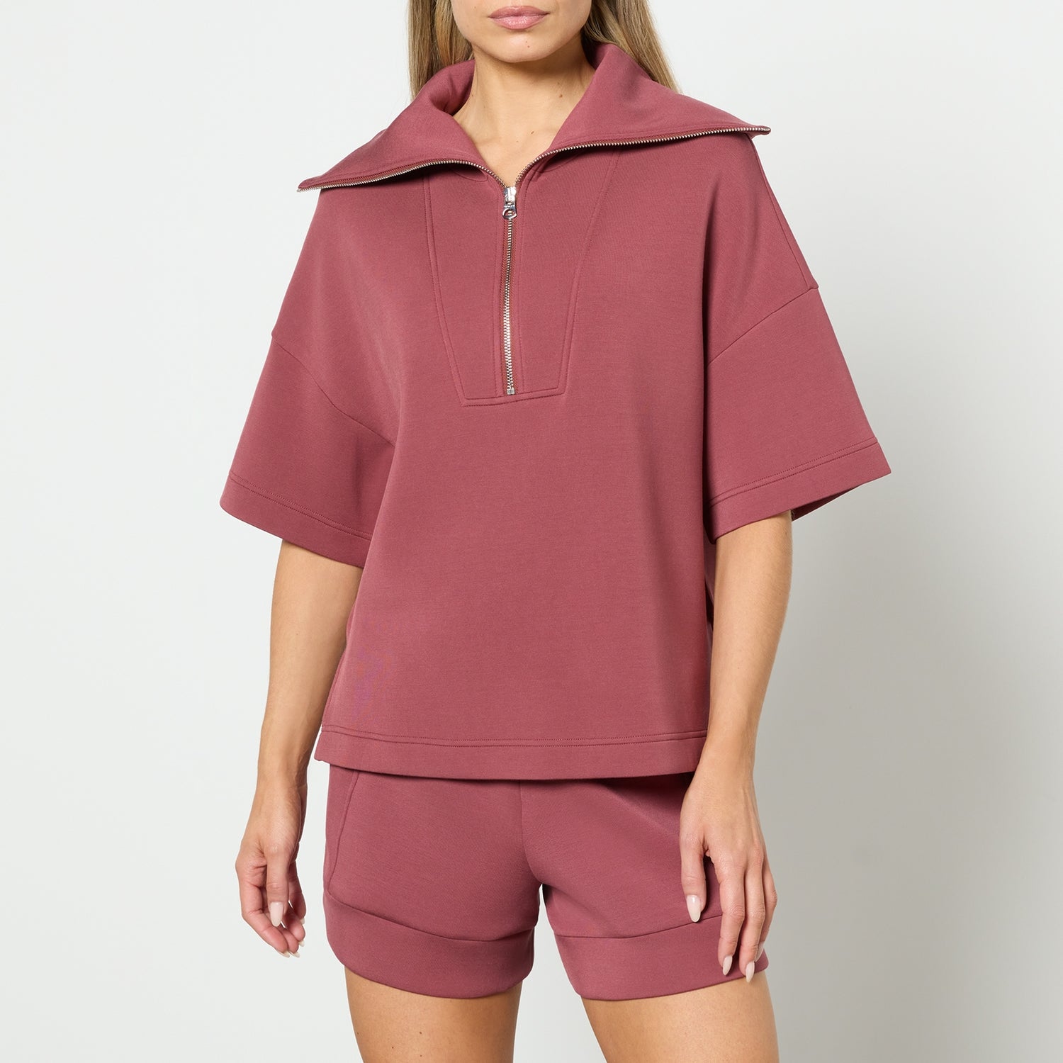 Varley Willow Short Sleeve Half Zip Jersey Sweatshirt - XS