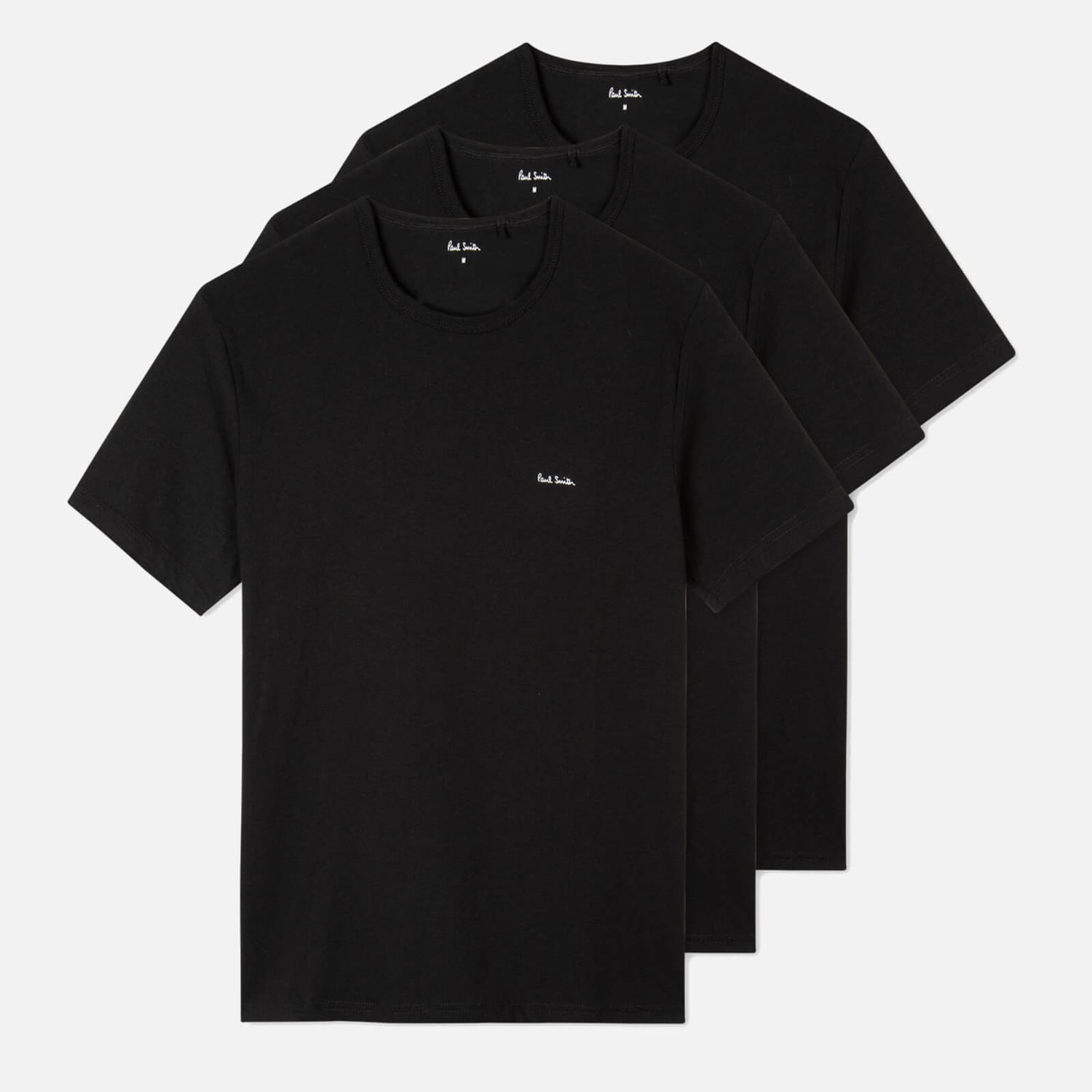 Paul Smith Loungewear Three-Pack Organic Cotton-Jersey T-Shirts - S