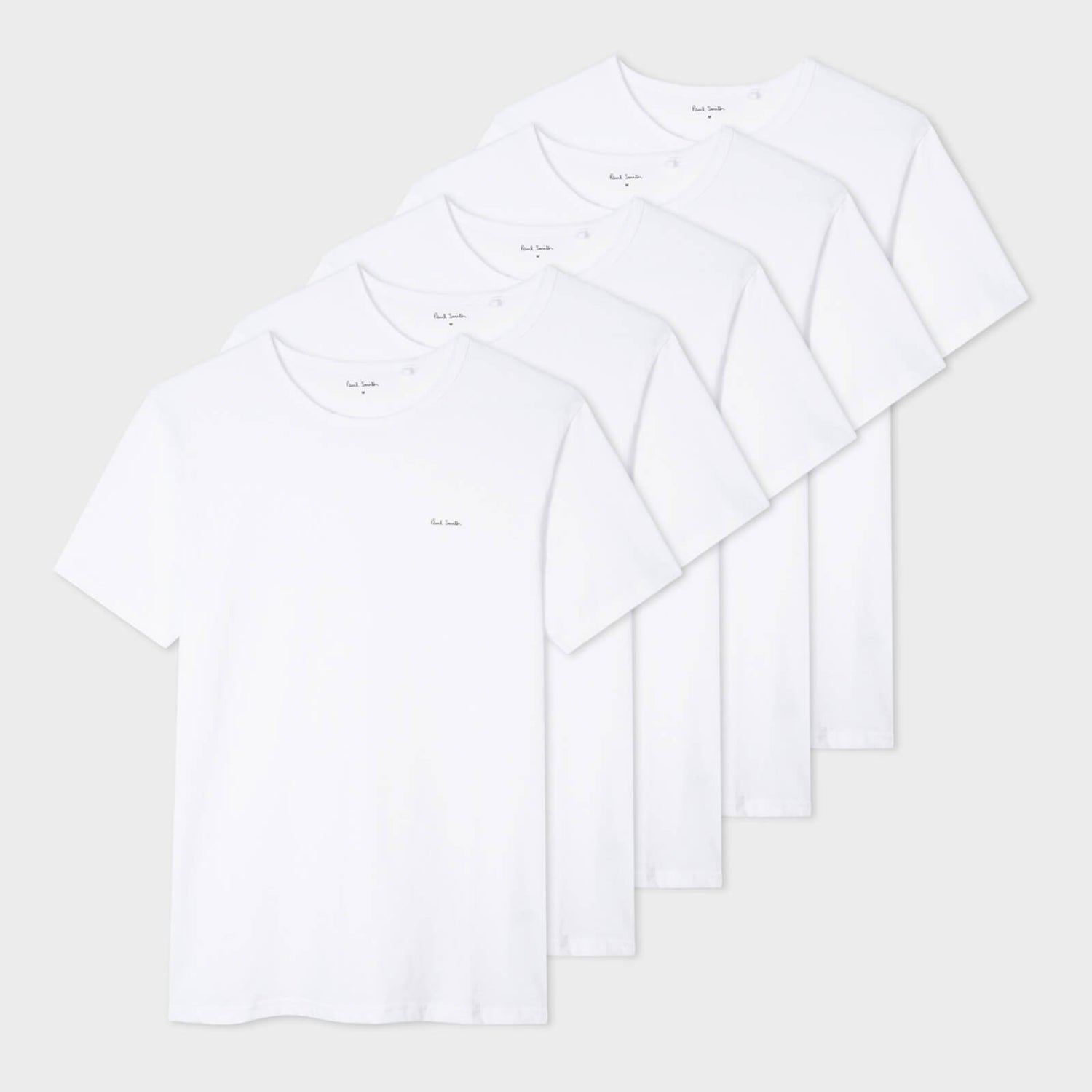 Paul Smith Loungewear Five-Pack Organic Cotton-Jersey T-Shirts - S