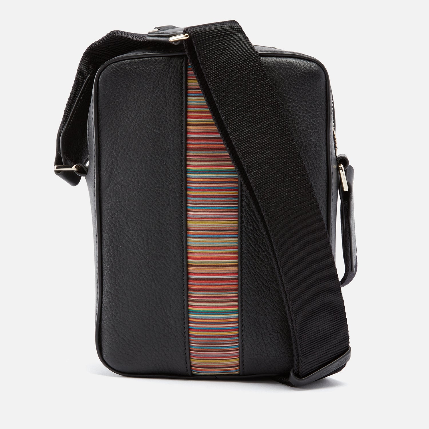 Paul Smith Stripe Leather Messenger Bag