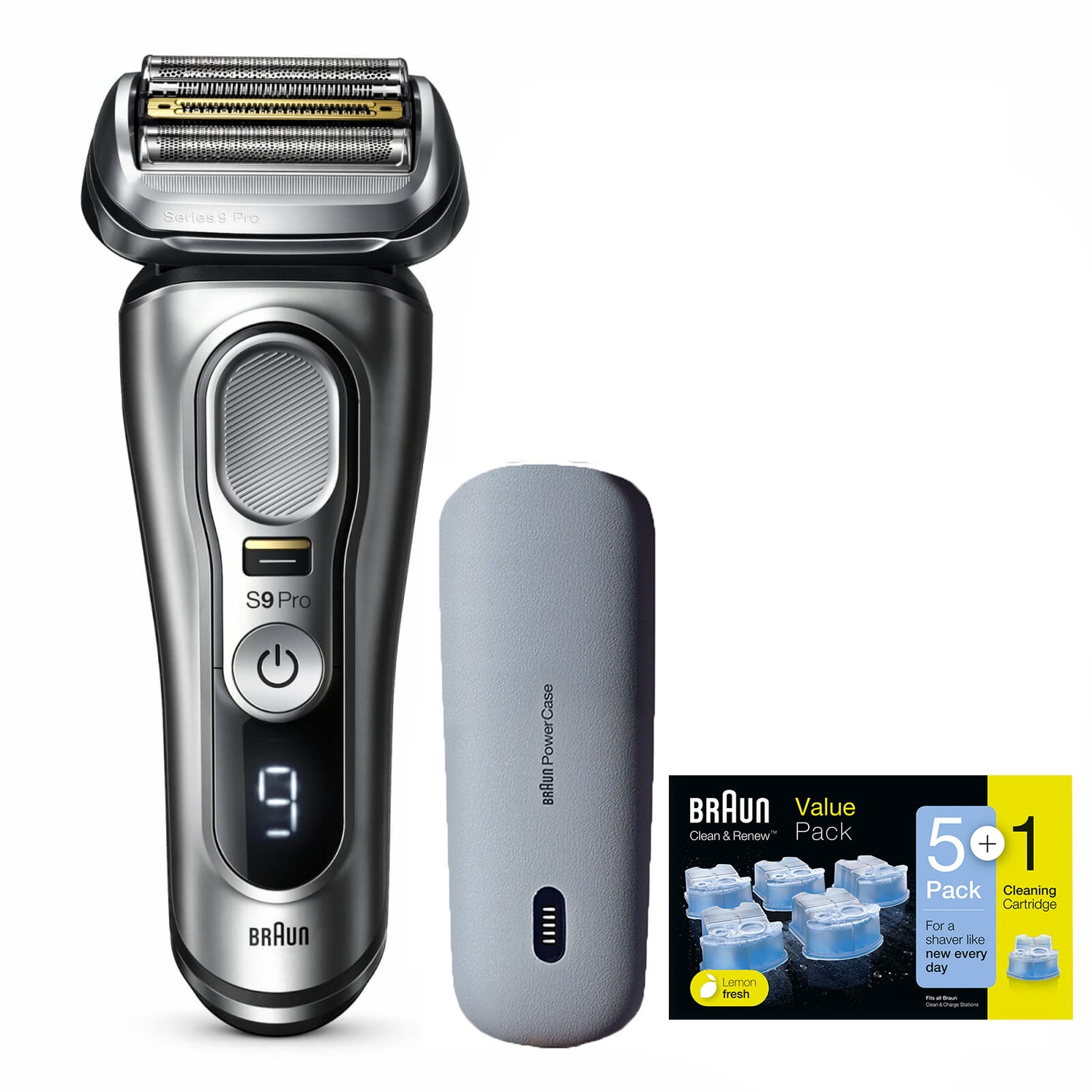 Braun Series 9 Pro 9497cc Elektrorasierer mit 5+1 Reinigungskartusche