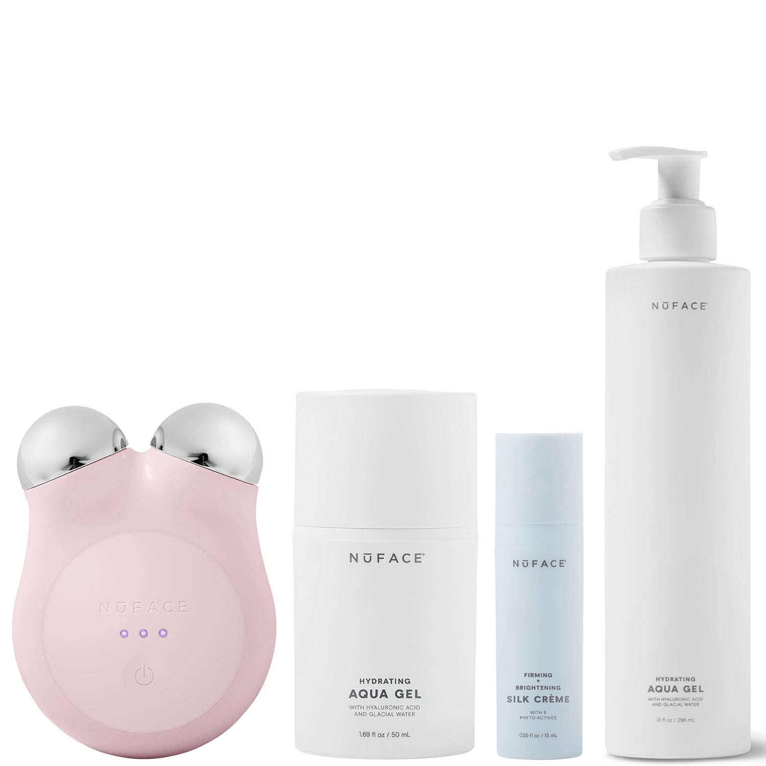 NuFACE MINI+ Petite Facial Toning Routine Bundle - Sandy Rose