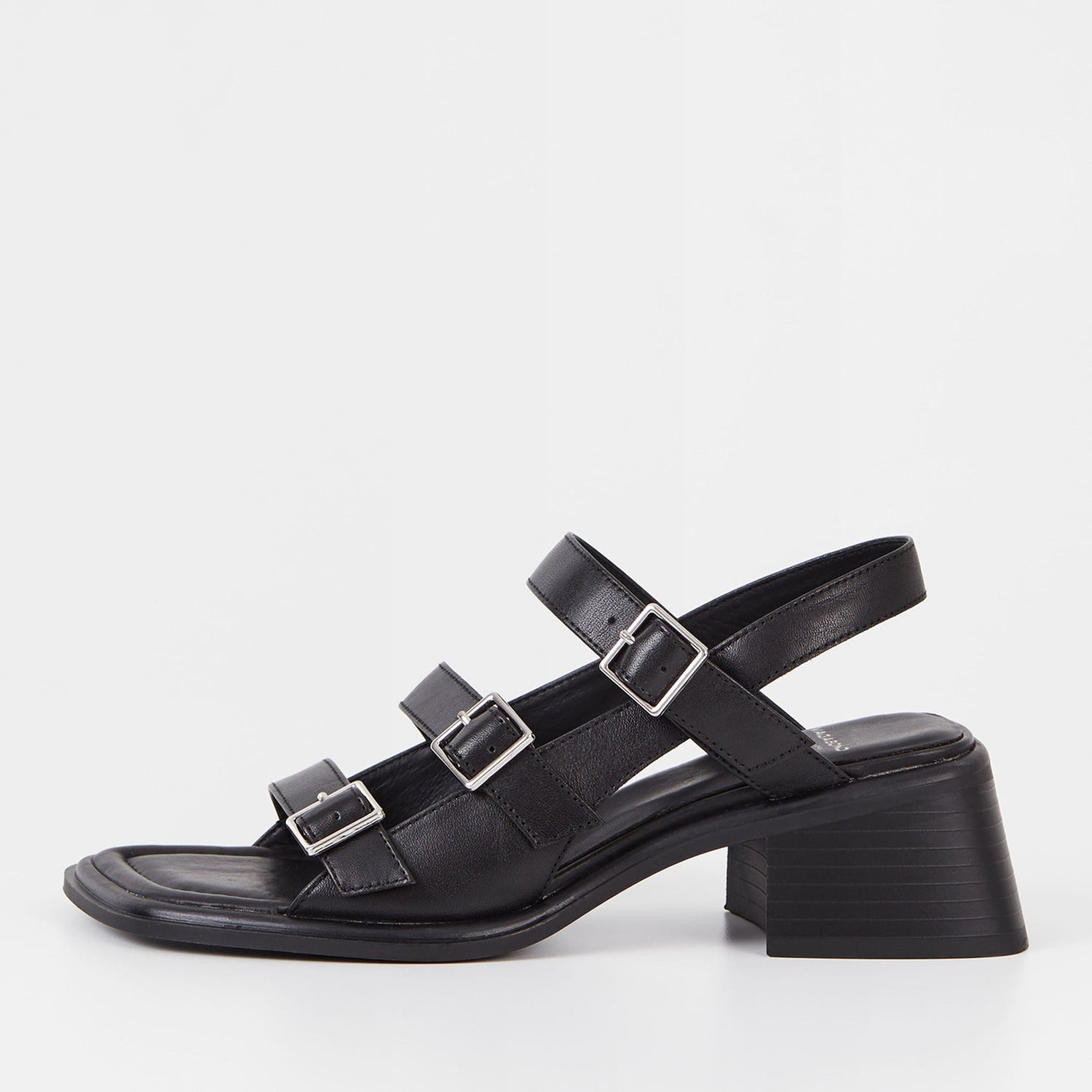 Vagabond Women's Ines Buckle Leather Heeled Sandals - UK 3