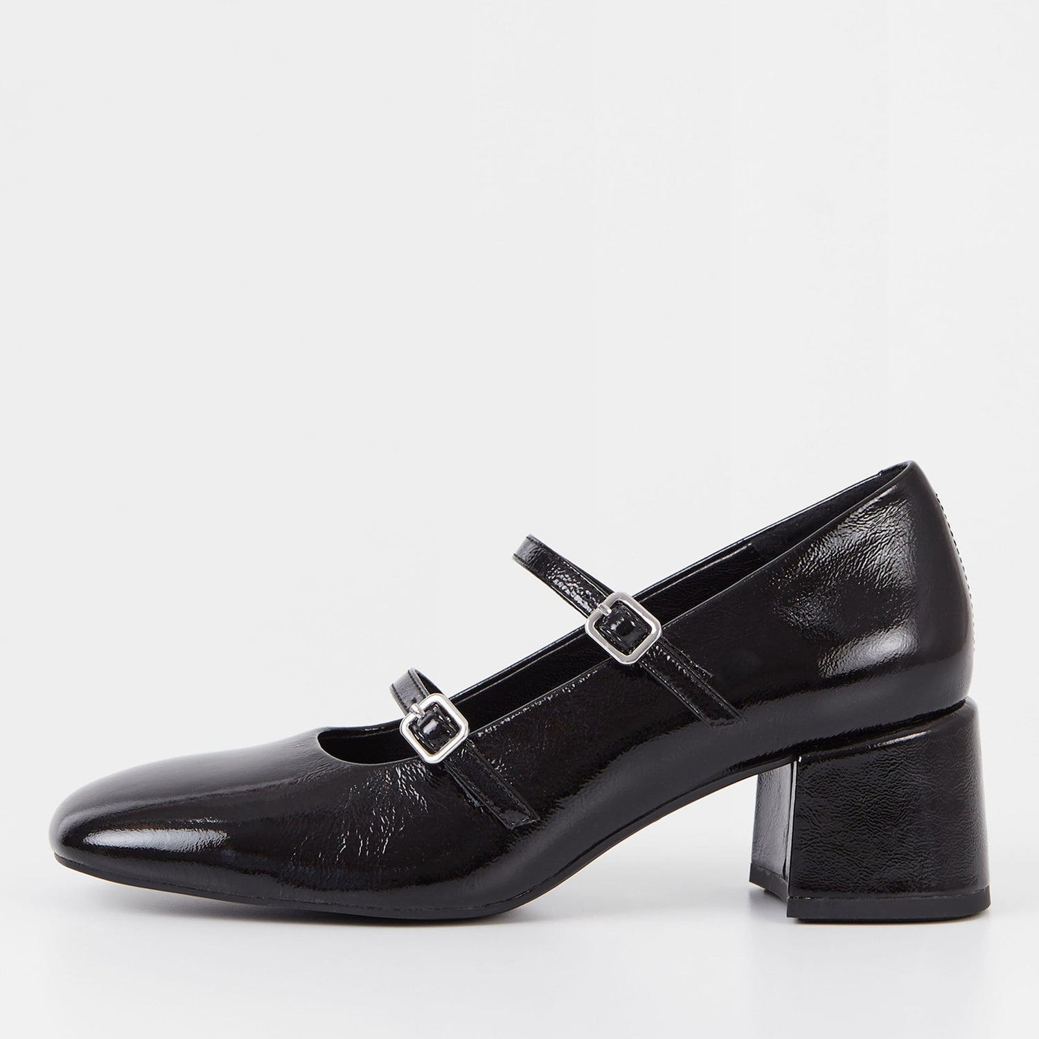 Vagabond Women's Adison Patent-Leather Heeled Mary Jane Shoes - UK 7
