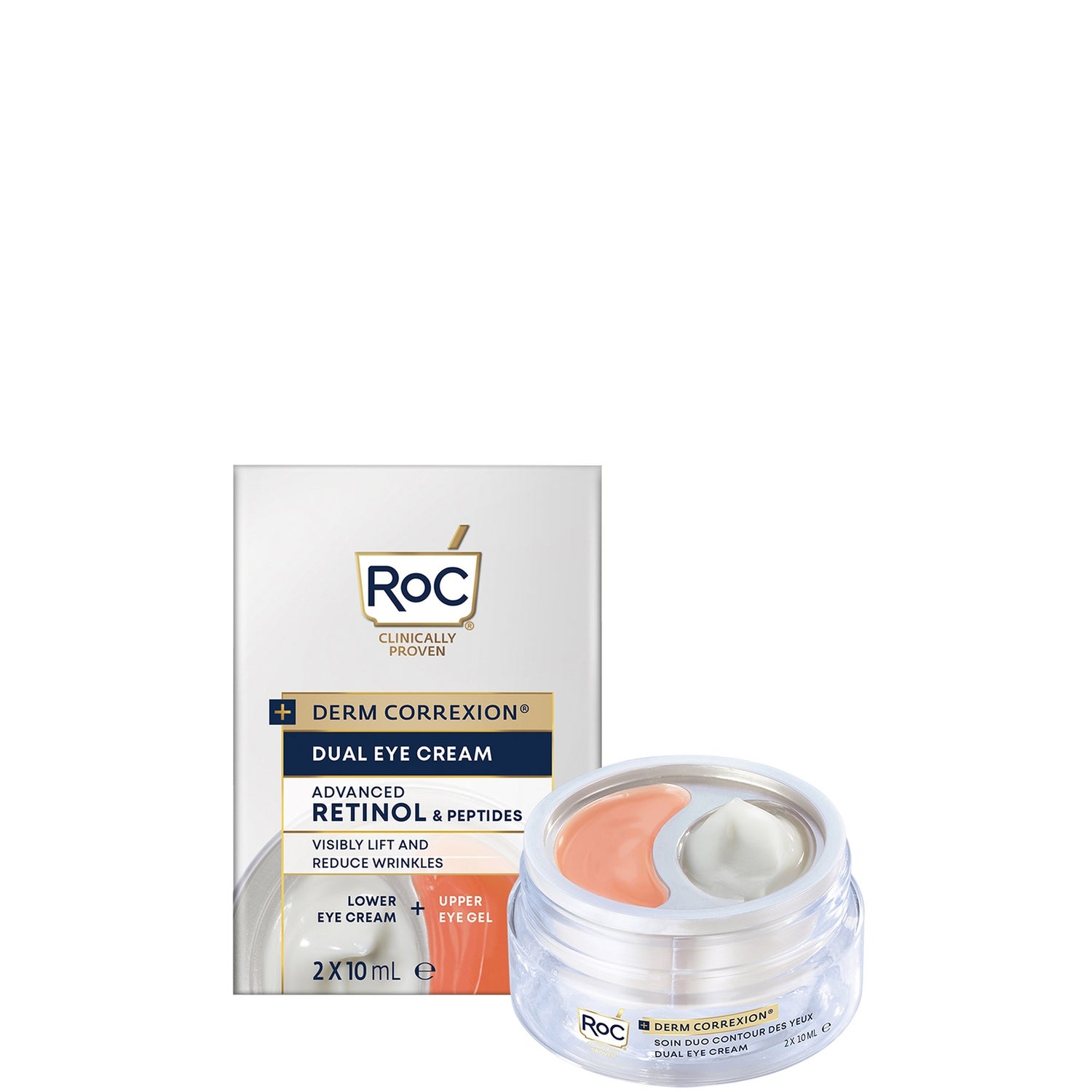 RoC Skincare Derm Correxion Dual Eye Cream 2 x 10ml