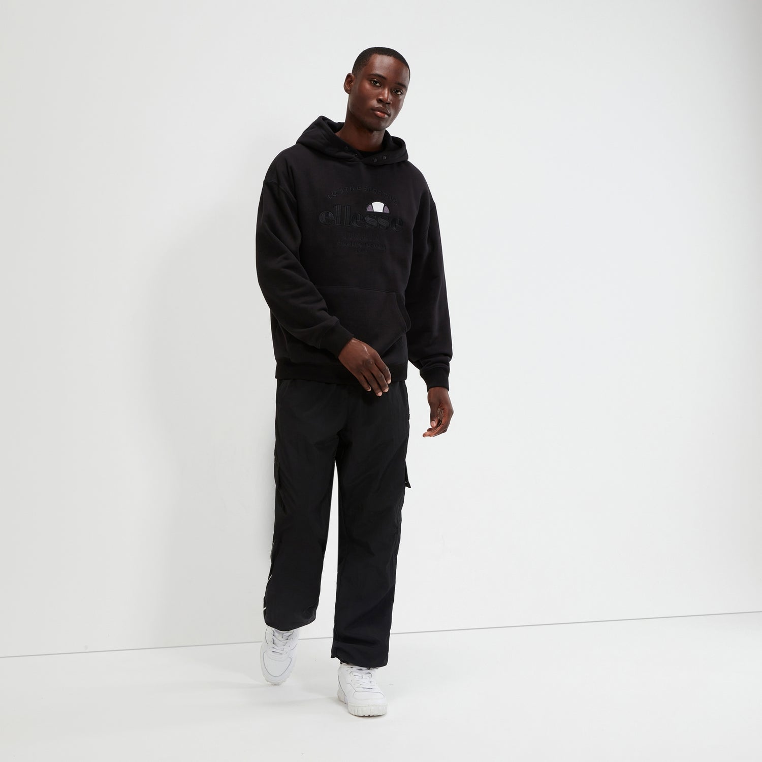 Men s Fentina Hoodie Black Ellesse