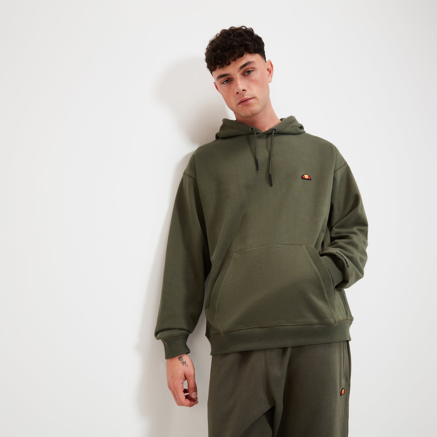 Ellesse khaki hoodie on sale