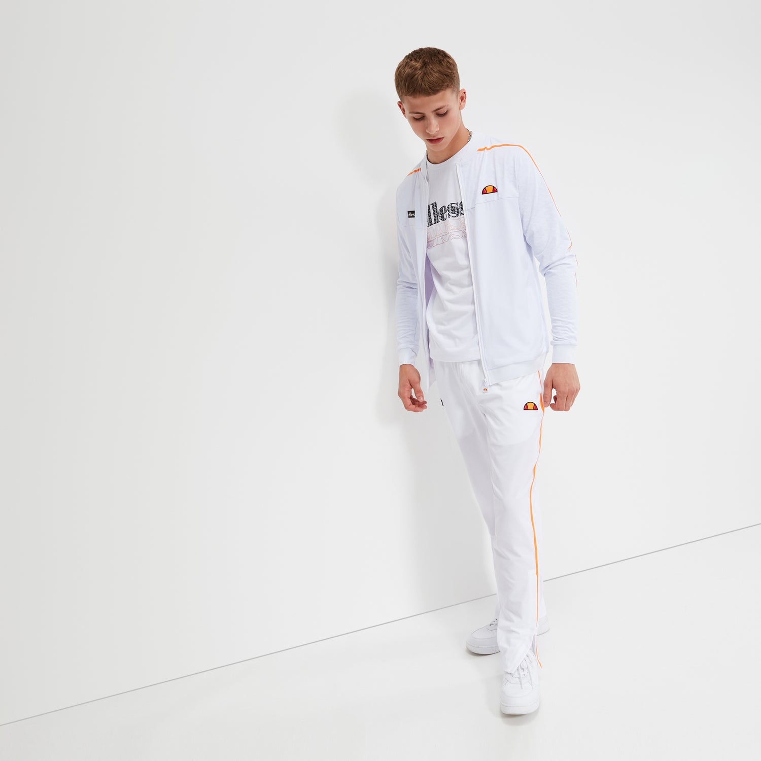 Ellesse tracksuit white online