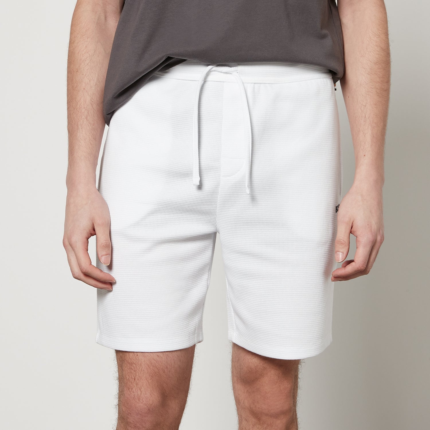BOSS Bodywear Cotton Waffle-Jersey Shorts - L