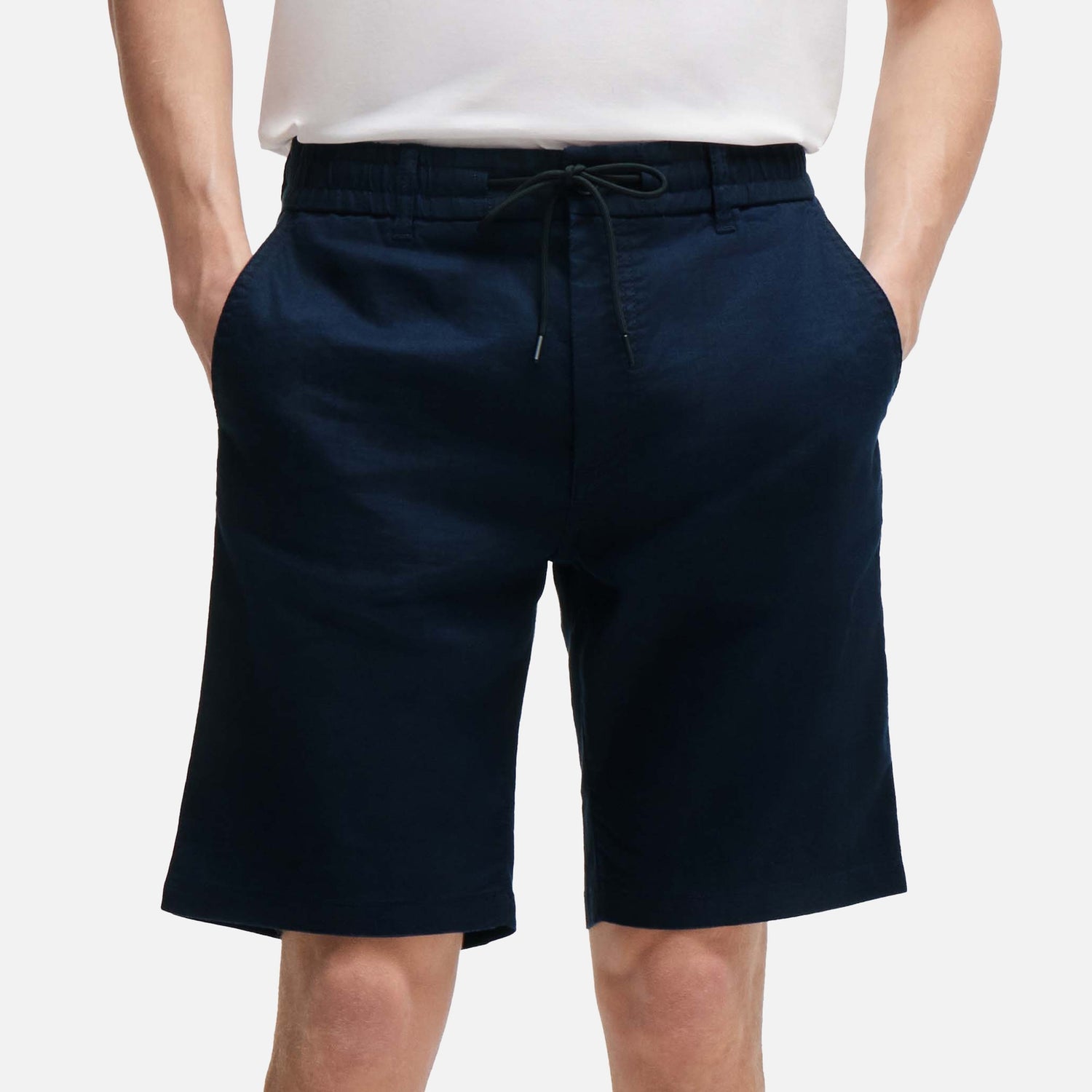 BOSS Orange Tapered Linen Blend Chino Shorts TheHut