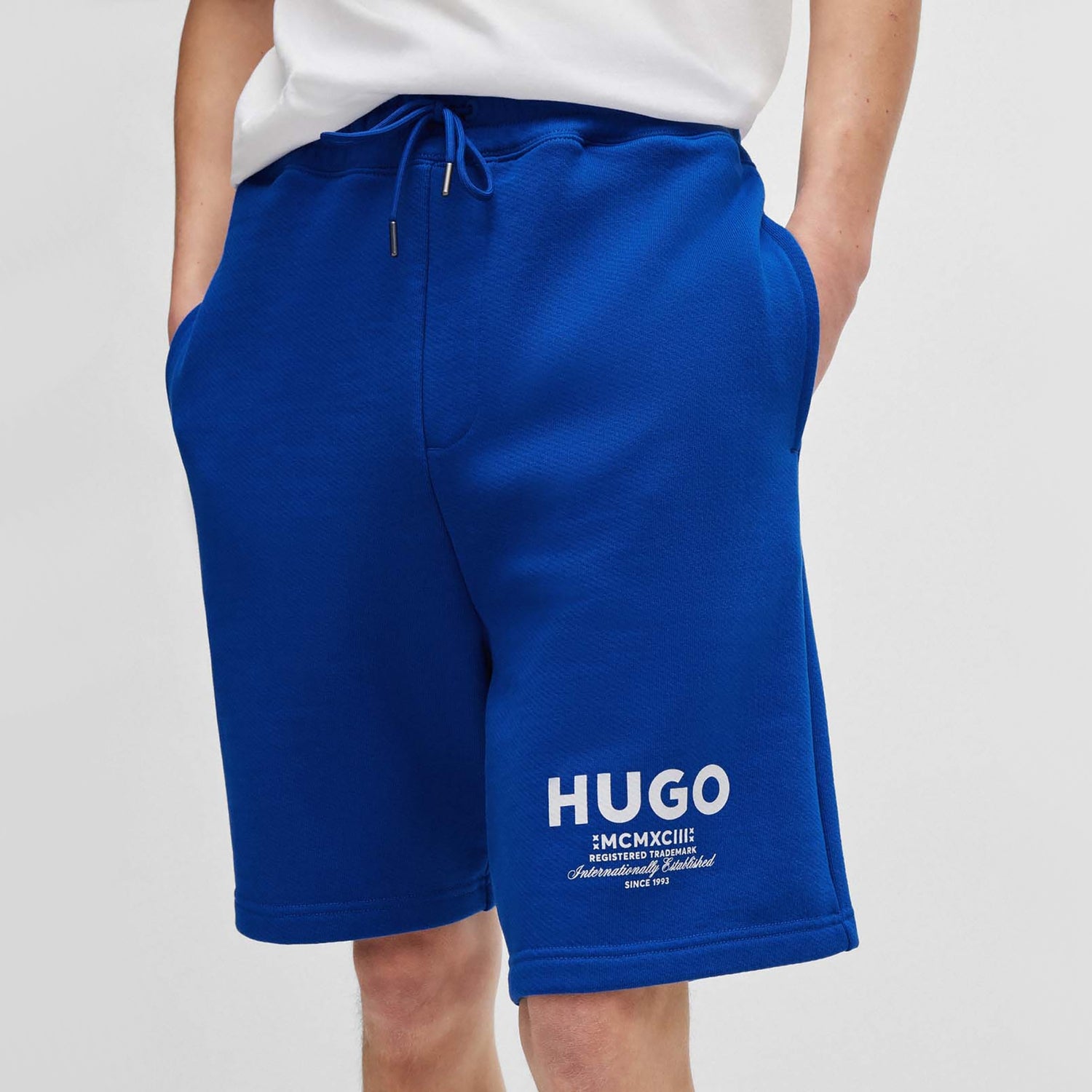 HUGO Blue Nomario Cotton Shorts - M