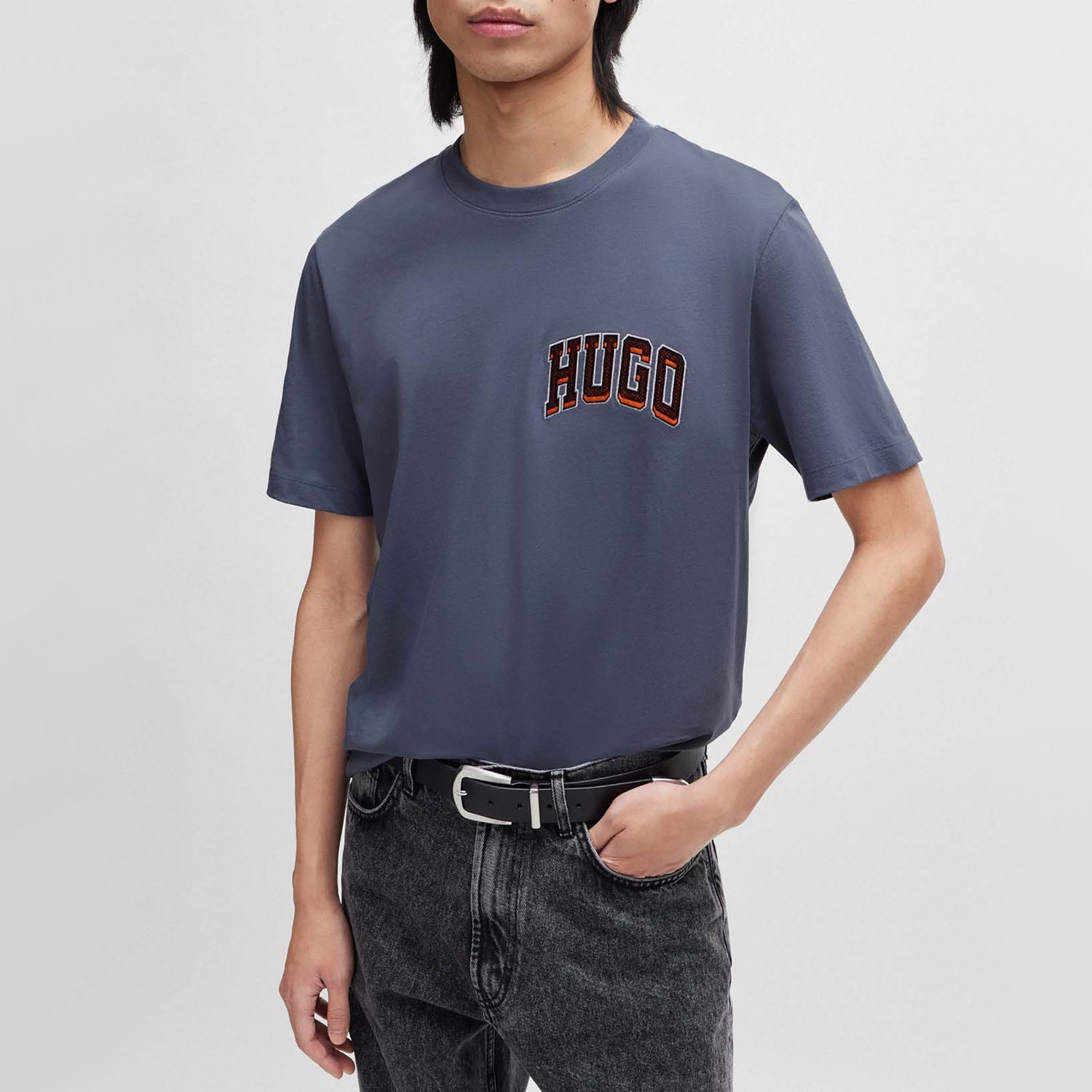 HUGO Dasko Logo Cotton T-Shirt - S