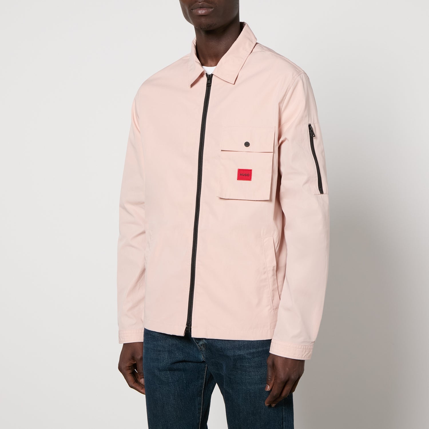 HUGO Emmond Cotton-Blend Shell Overshirt - M