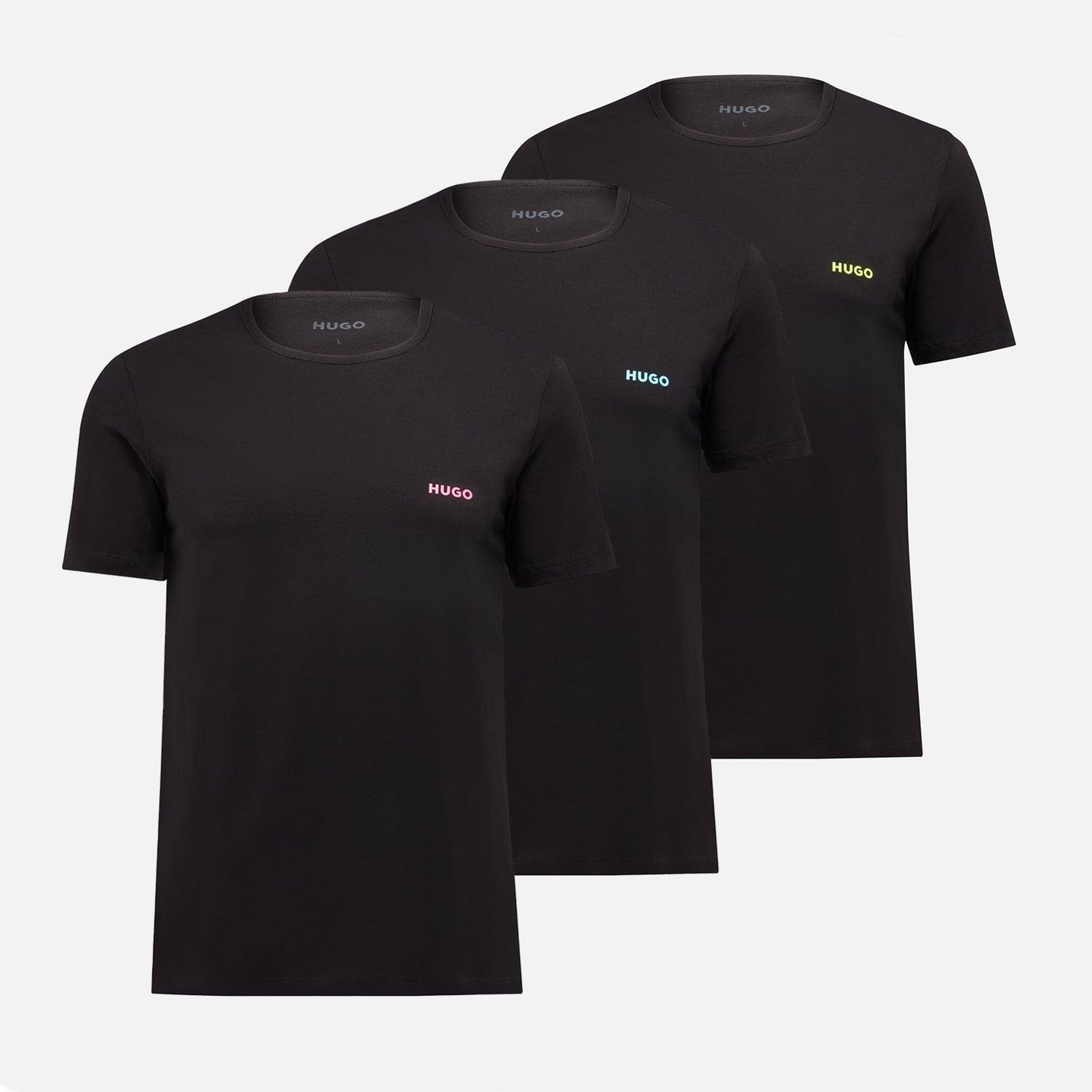 HUGO Bodywear Three-Pack Cotton-Jersey T-Shirts - XL