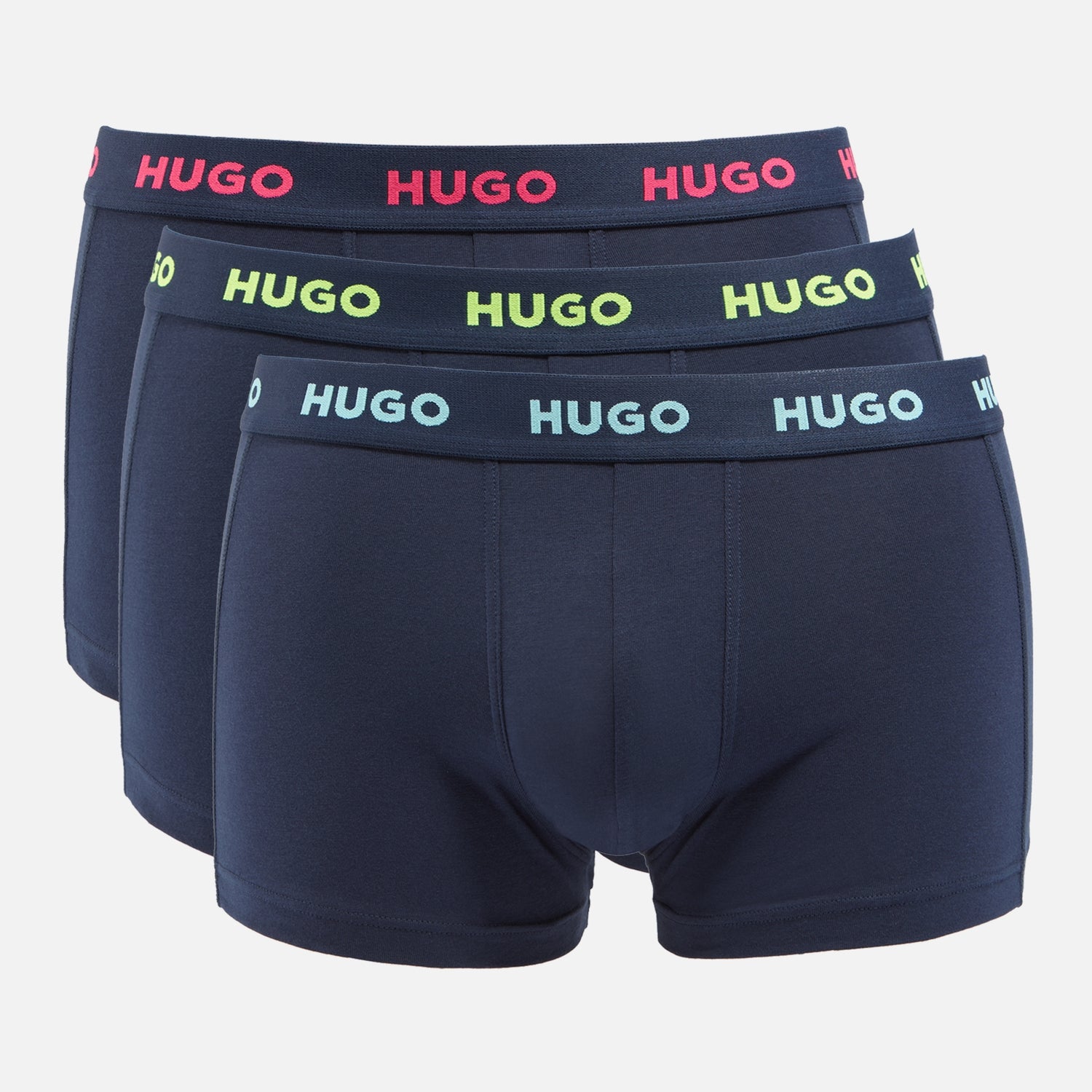 HUGO Bodywear Cotton-Blend Jersey 3-Pack Boxer Trunks - XL