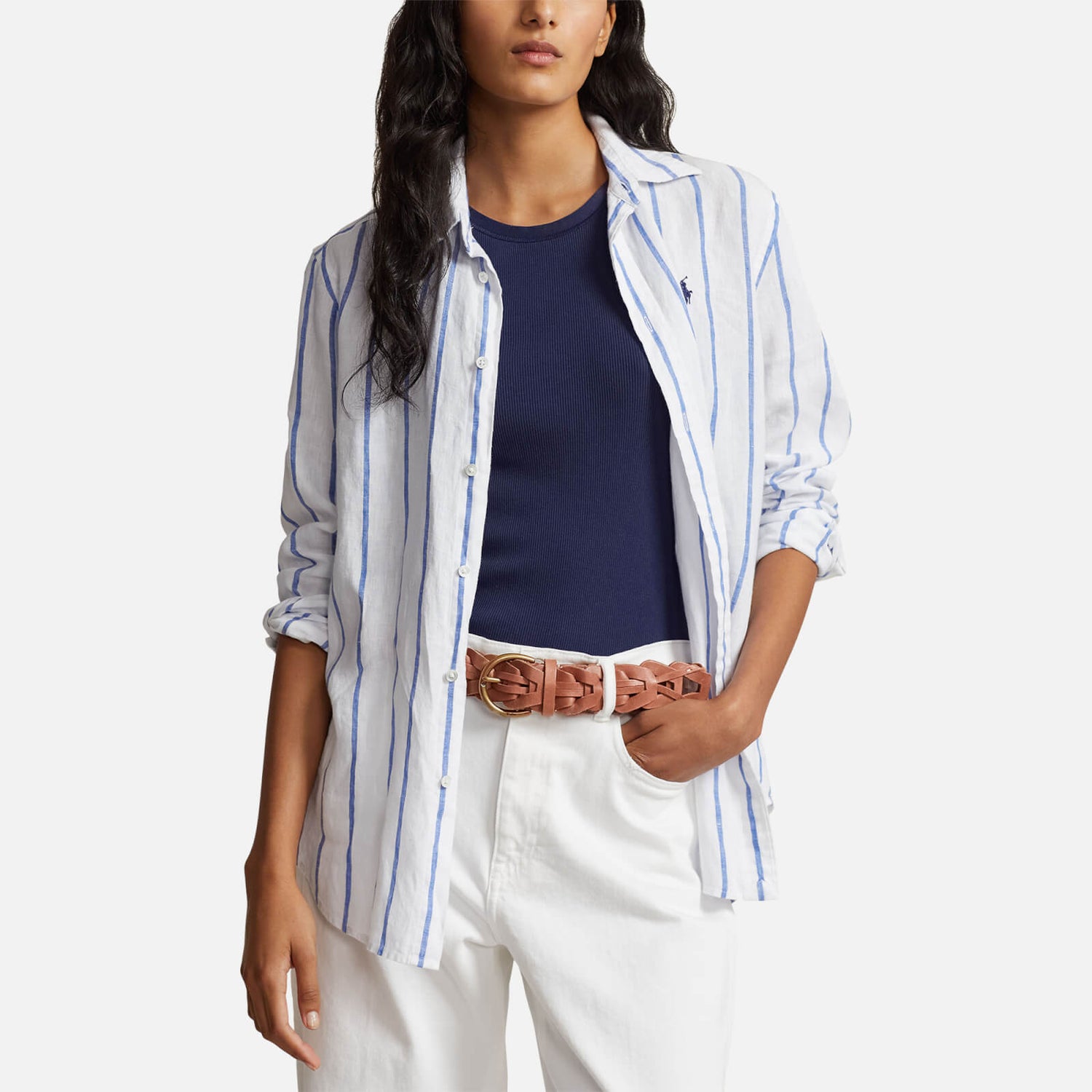 Polo Ralph Lauren Striped Linen Shirt - M