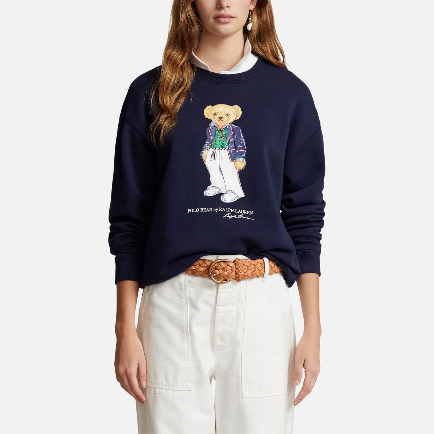 Polo Ralph Lauren Bear Cotton-Blend Jersey Sweatshirt - XS