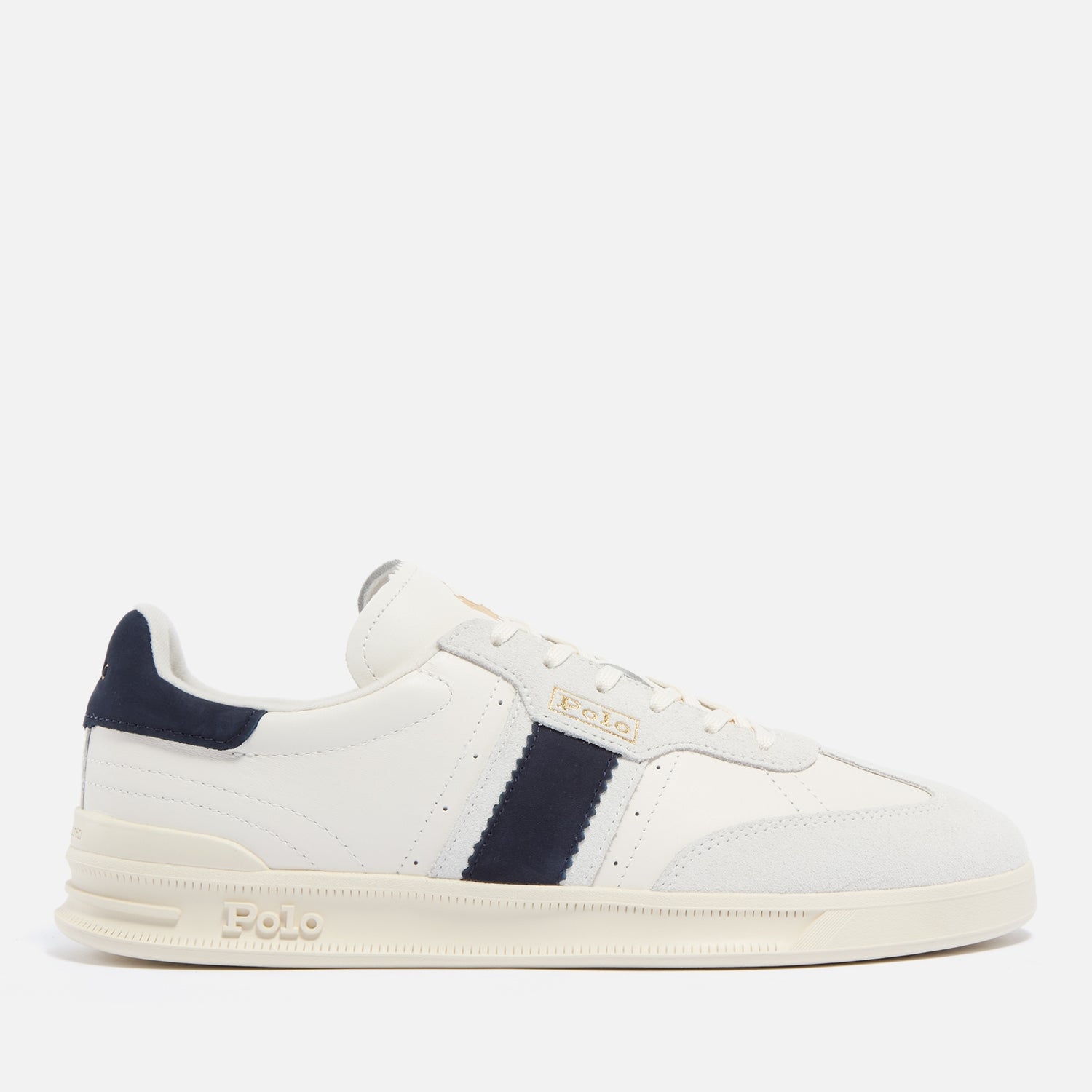 Polo Ralph Lauren Men's Heritage Area Leather and Suede Trainers - UK 7