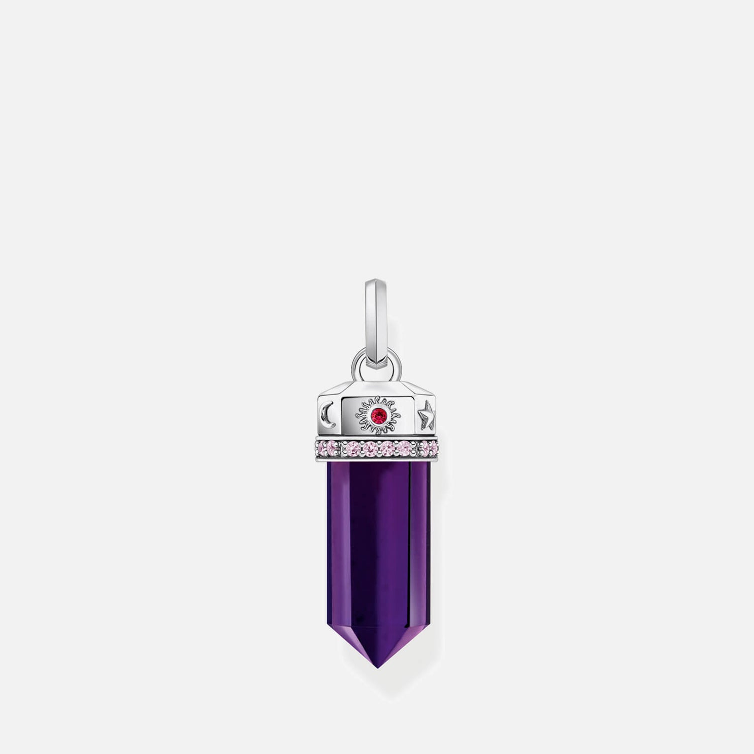 Thomas Sabo Sterling Silver Pendant Charm - Violet