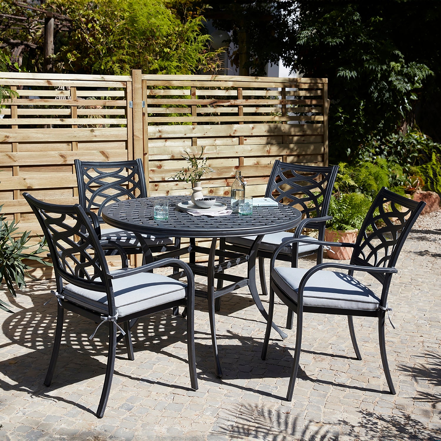 Siena 4 Seater Garden Dining Set Homebase