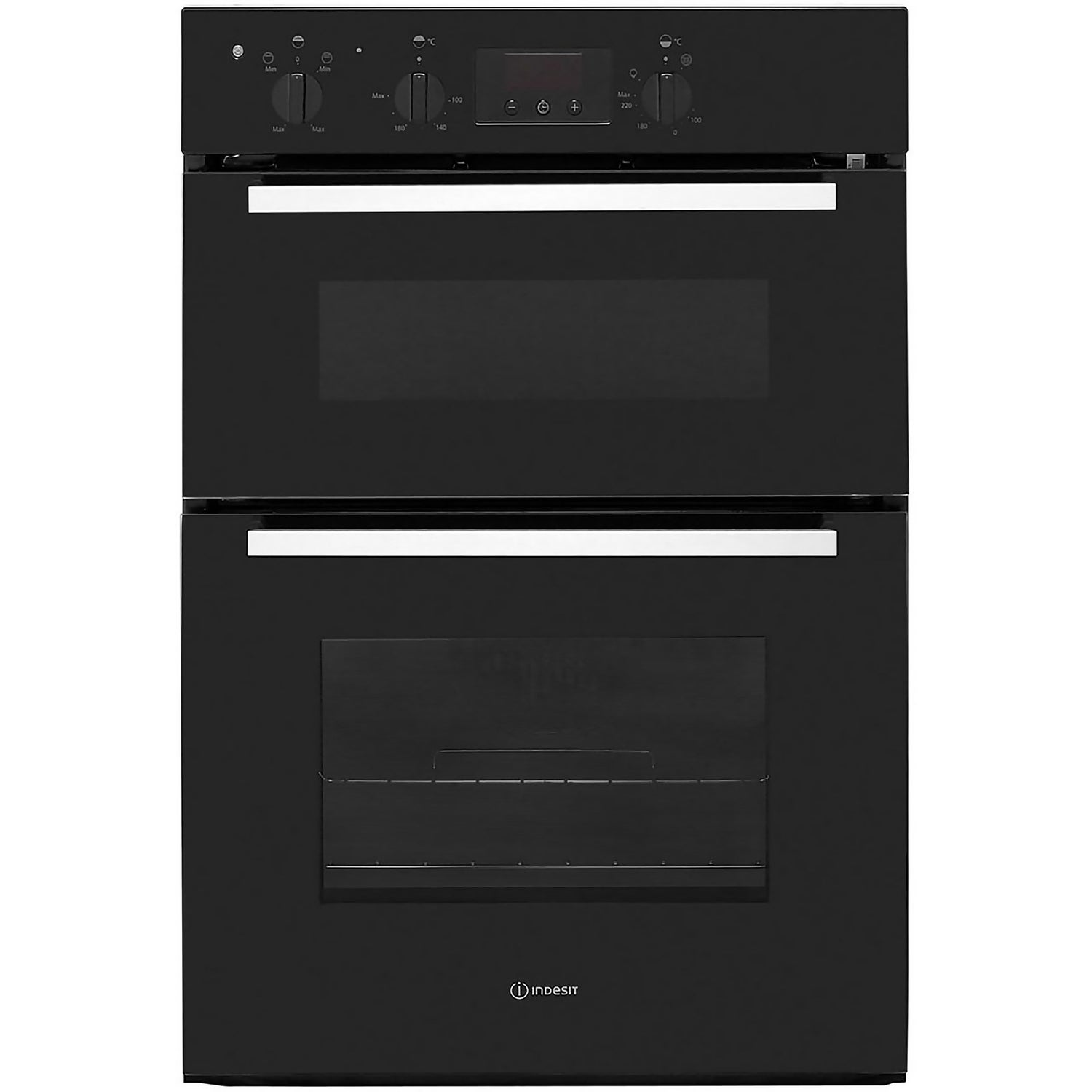 Indesit Aria IDD6340BL Built In Electric Double Oven Black