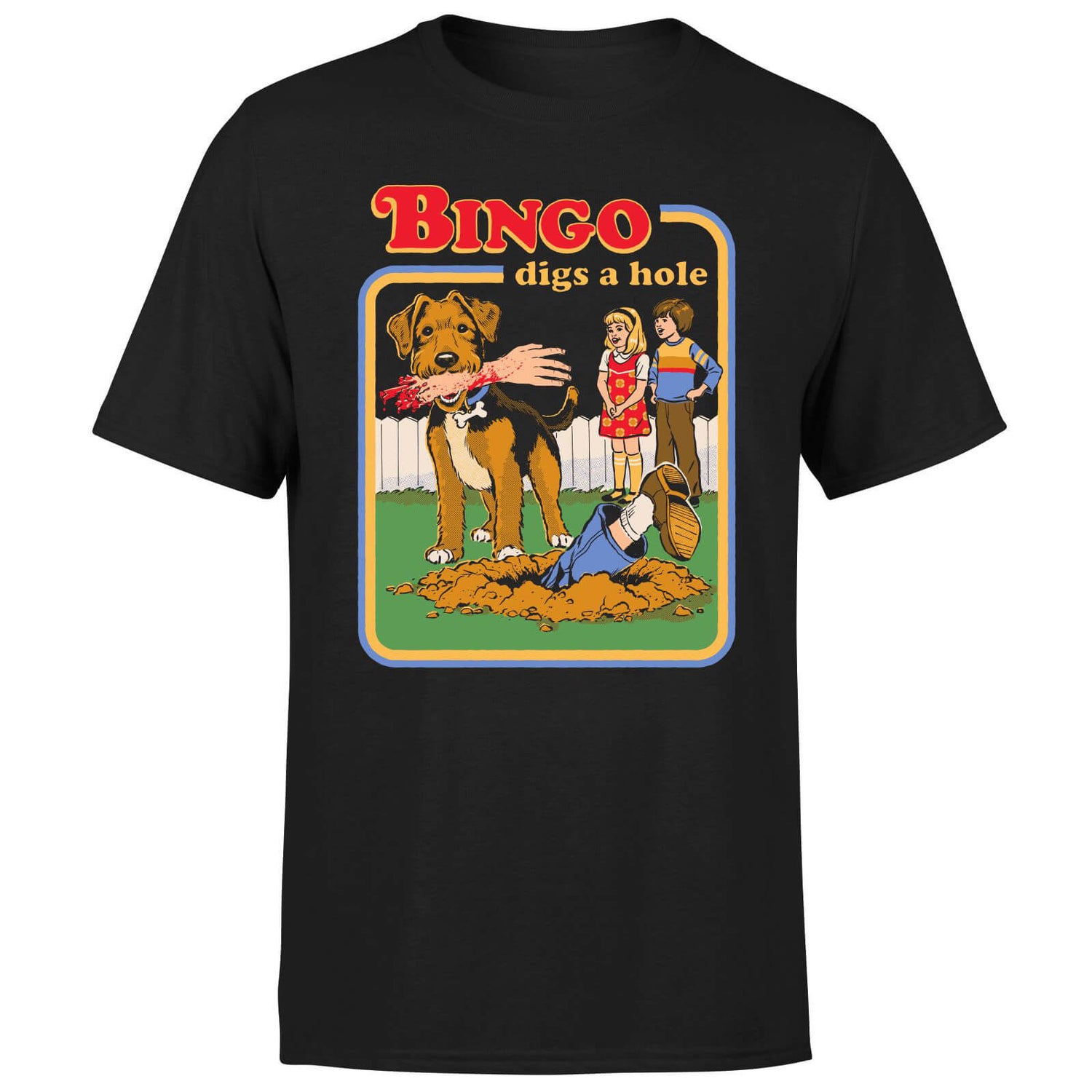 Bingo Digs A Hole Men's T-Shirt - Black