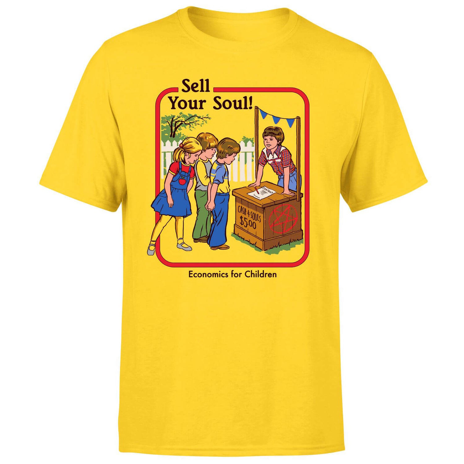 Sell Your Soul Men's T-Shirt - Yellow