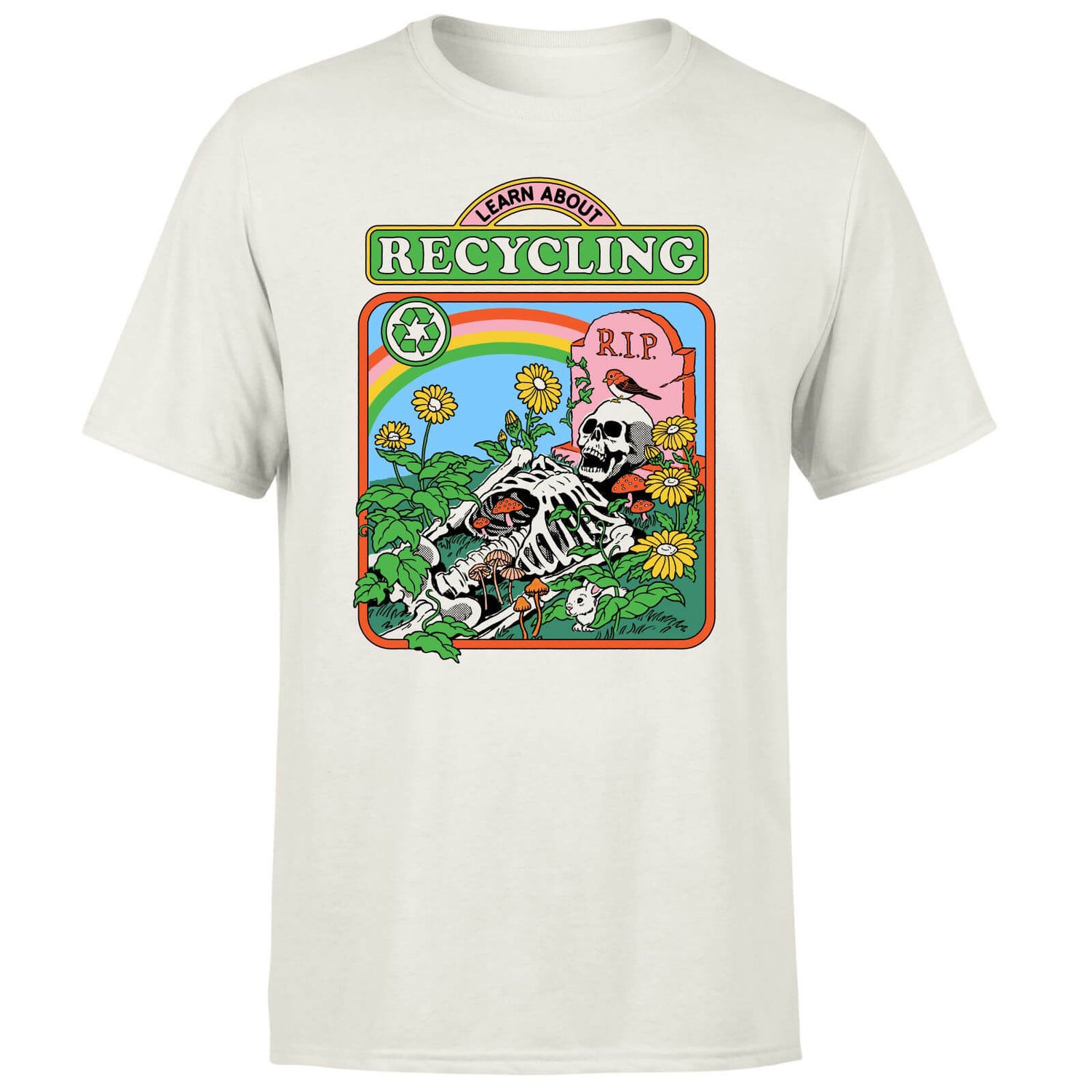 Learn About Recycling Men's T-Shirt - White Vintage Wash