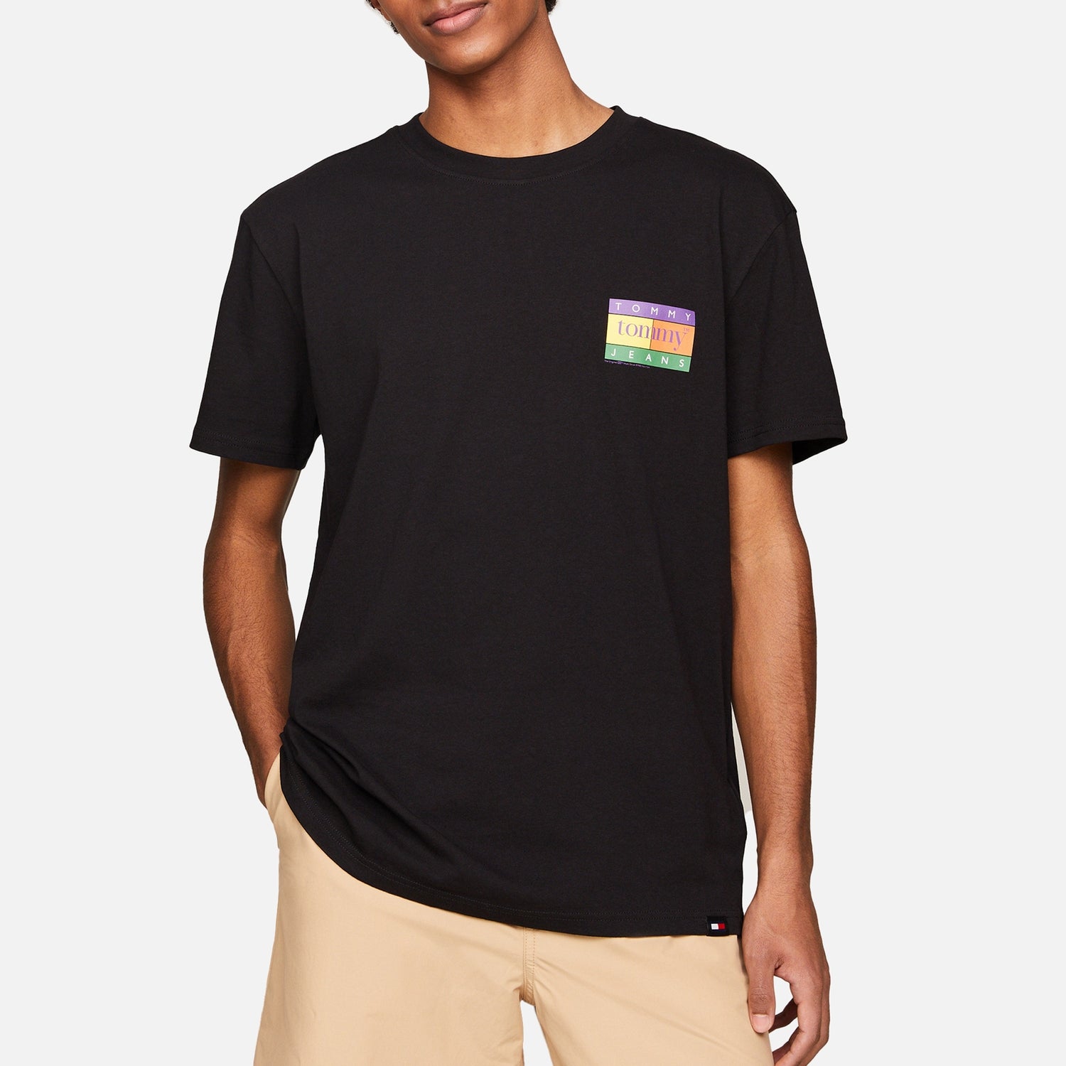 Tommy Jeans Summer Flag Cotton-Jersey T-Shirt - S