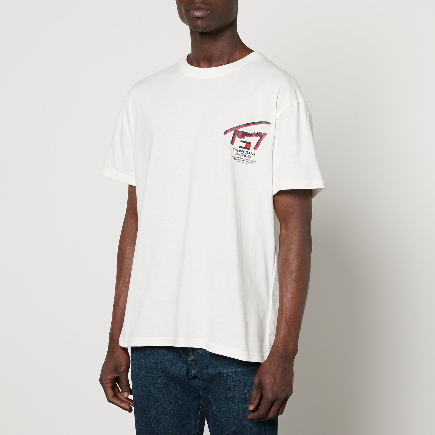 Tommy Jeans 3D Street Signature Cotton-Jersey T-Shirt - S