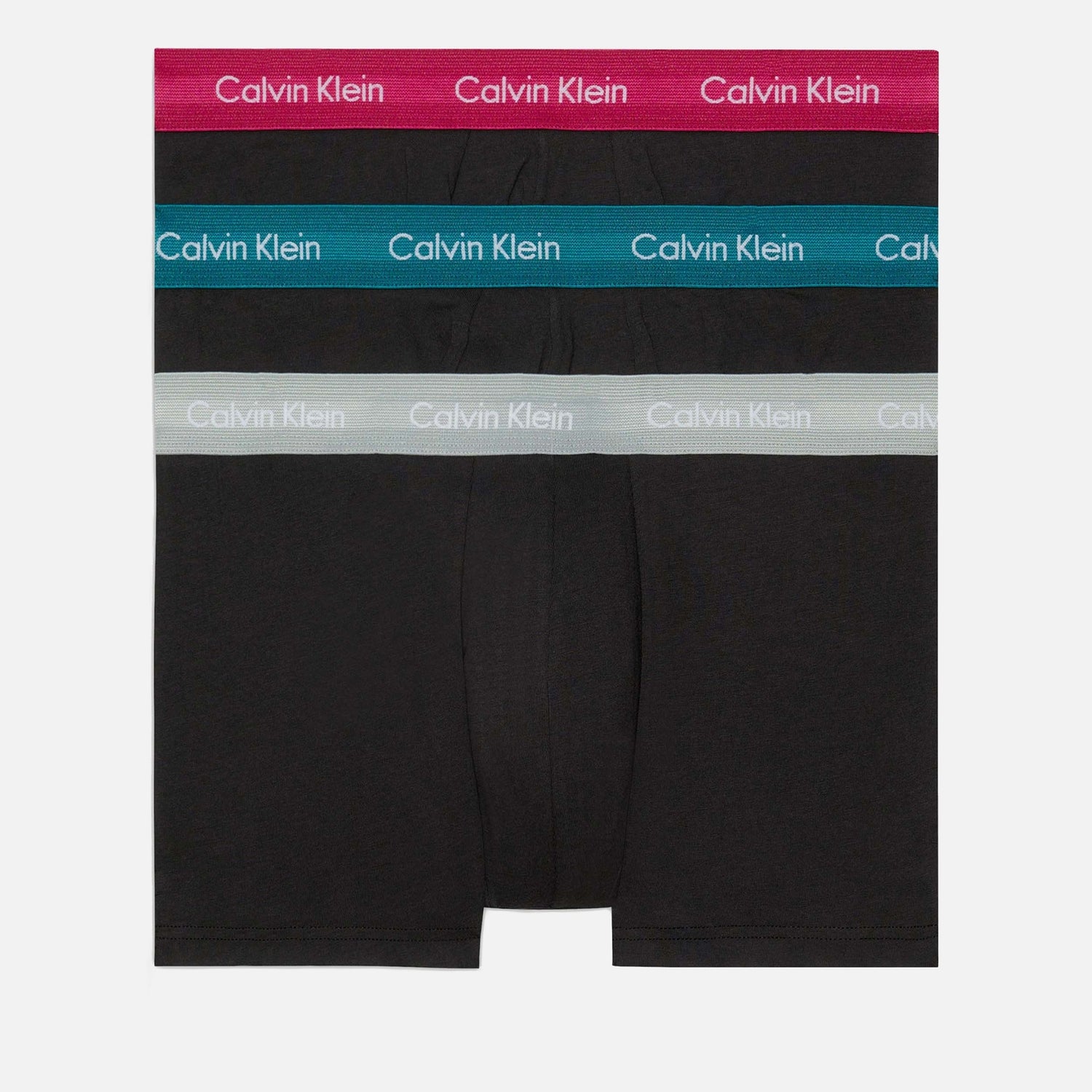 Calvin Klein 3-Pack Low Rise Stretch Cotton-Blend Trunks