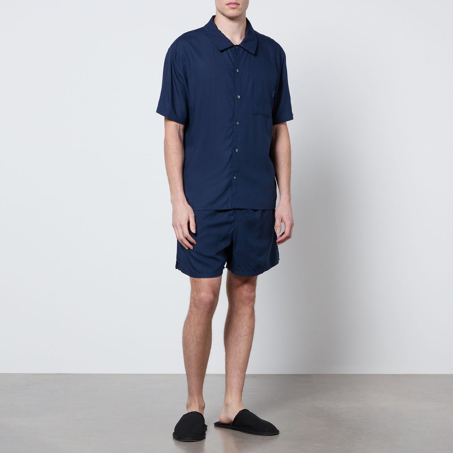 Calvin Klein Sleep Woven T-Shirt and Shorts Set - S