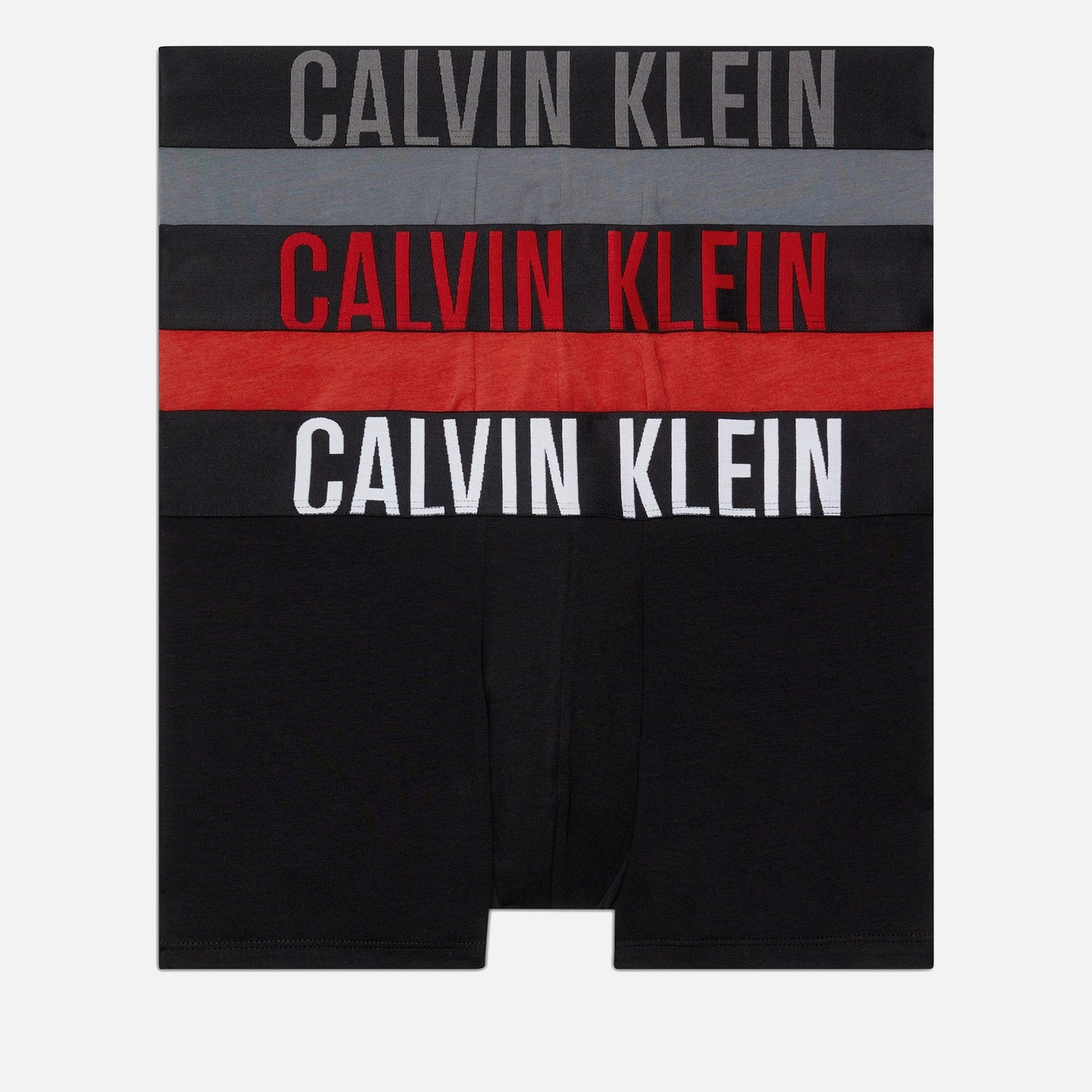 Calvin Klein Intense Power Stretch Cotton-Blend 3-Pack Trunks - S