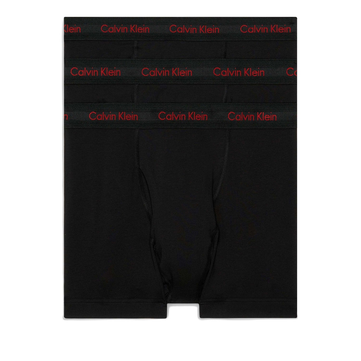 Calvin Klein Wicking 3-Pack Stretch Cotton-Blend Trunk Boxers - XL