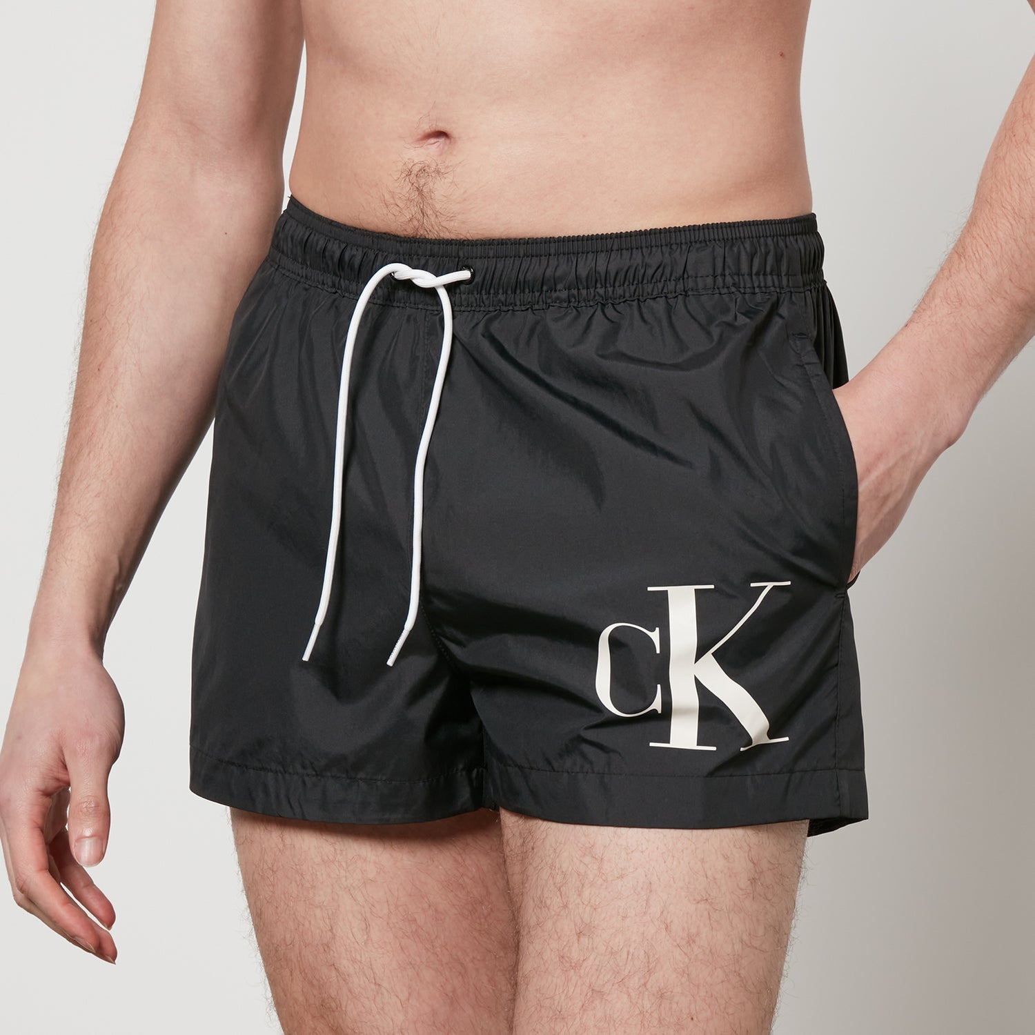 Calvin Klein Swimwear Logo-Print Shell Short Swimming Shorts - XL