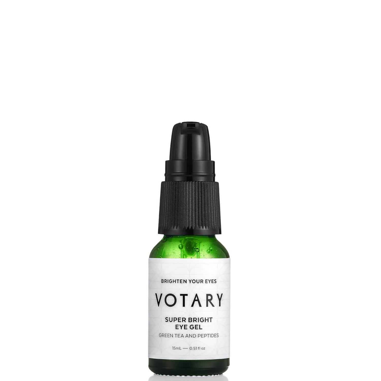 Votary Super Bright Eye Gel with Green Tea and Peptides 15ml