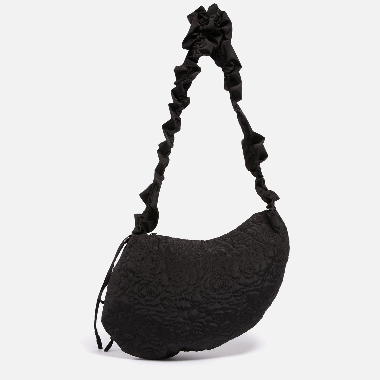 Damson Madder Kidney Embroidered Shell Bag