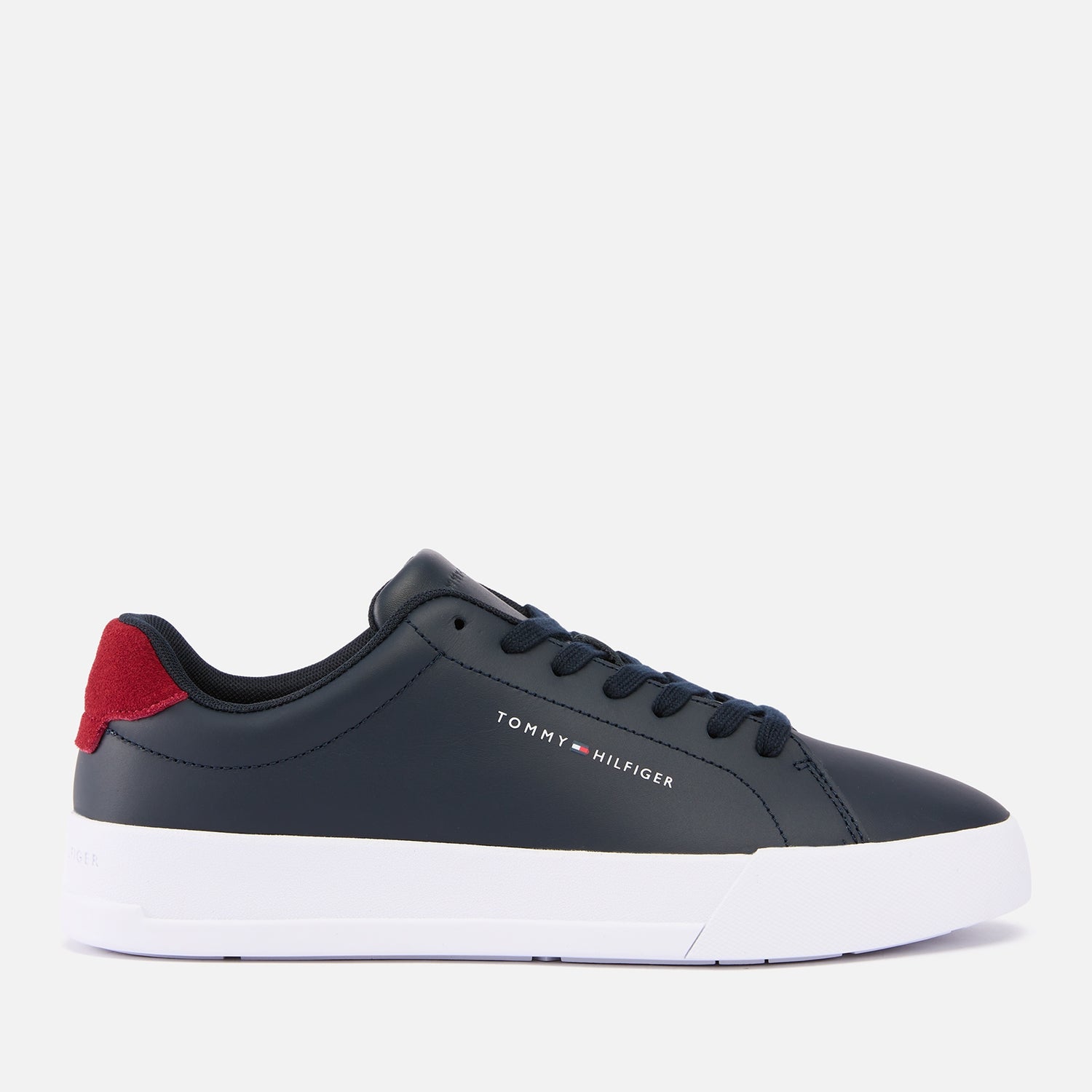 Tommy Hilfiger Men's Leather Court Trainers - UK 10.5