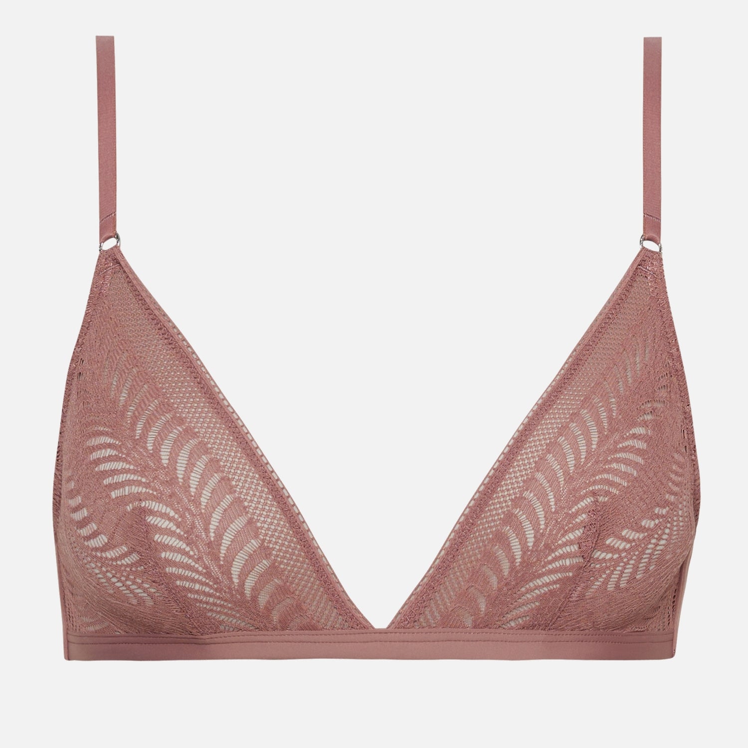 Calvin Klein Sculpt Jersey and Lace Unlined Triangle Bra - XL