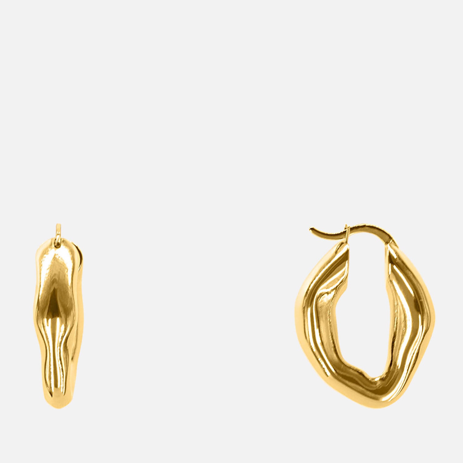 Oma The Label The Mira 18 Karat Gold-Plated Hoop Earrings