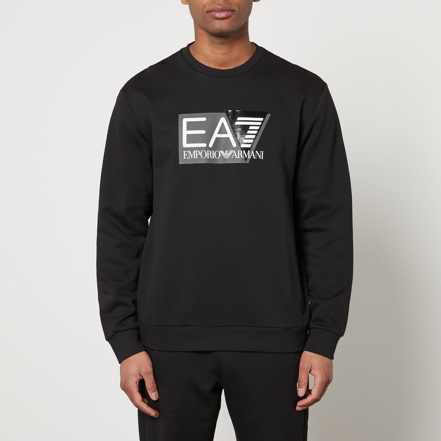 EA7 Visibility Training Cotton-Blend Jersey Sweatshirt - S