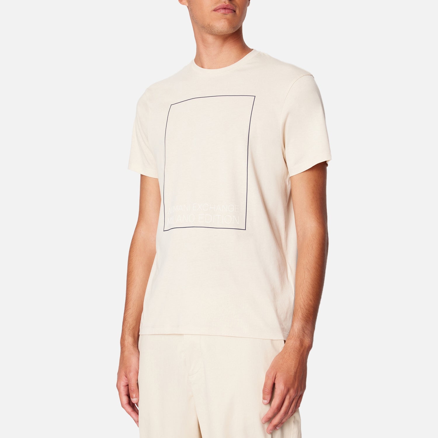 Armani Exchange Milano Edition Logo-Print Cotton-Jersey T-Shirt - XL