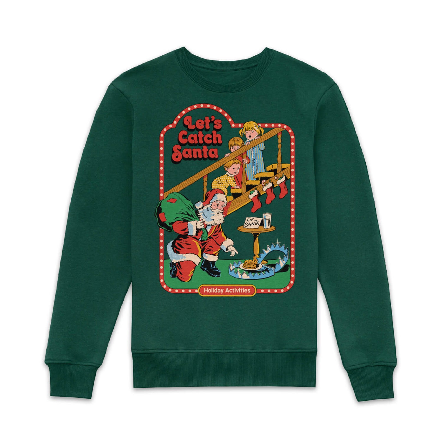 Steven Rhodes Let's Catch Santa Sweatshirt - Green