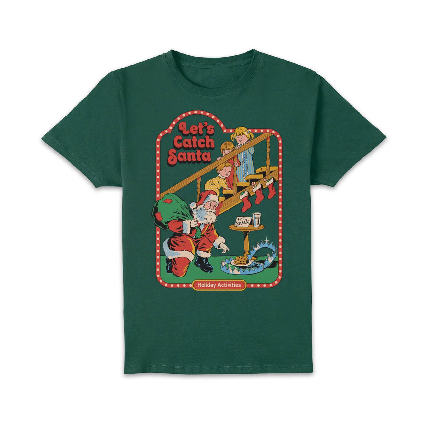 Let's Catch Santa Unisex T-Shirt - Green