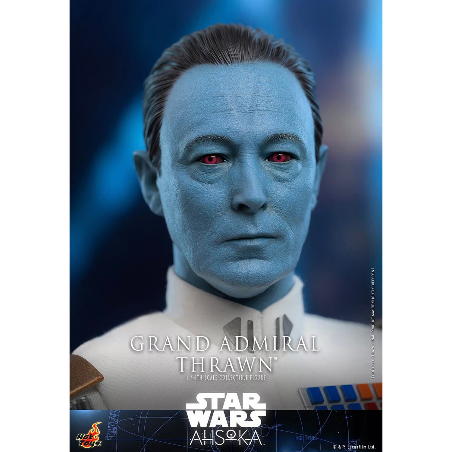 Hot Toys 1:6 Scale Star Wars Ahsoka Grand Admiral Thrawn Statue