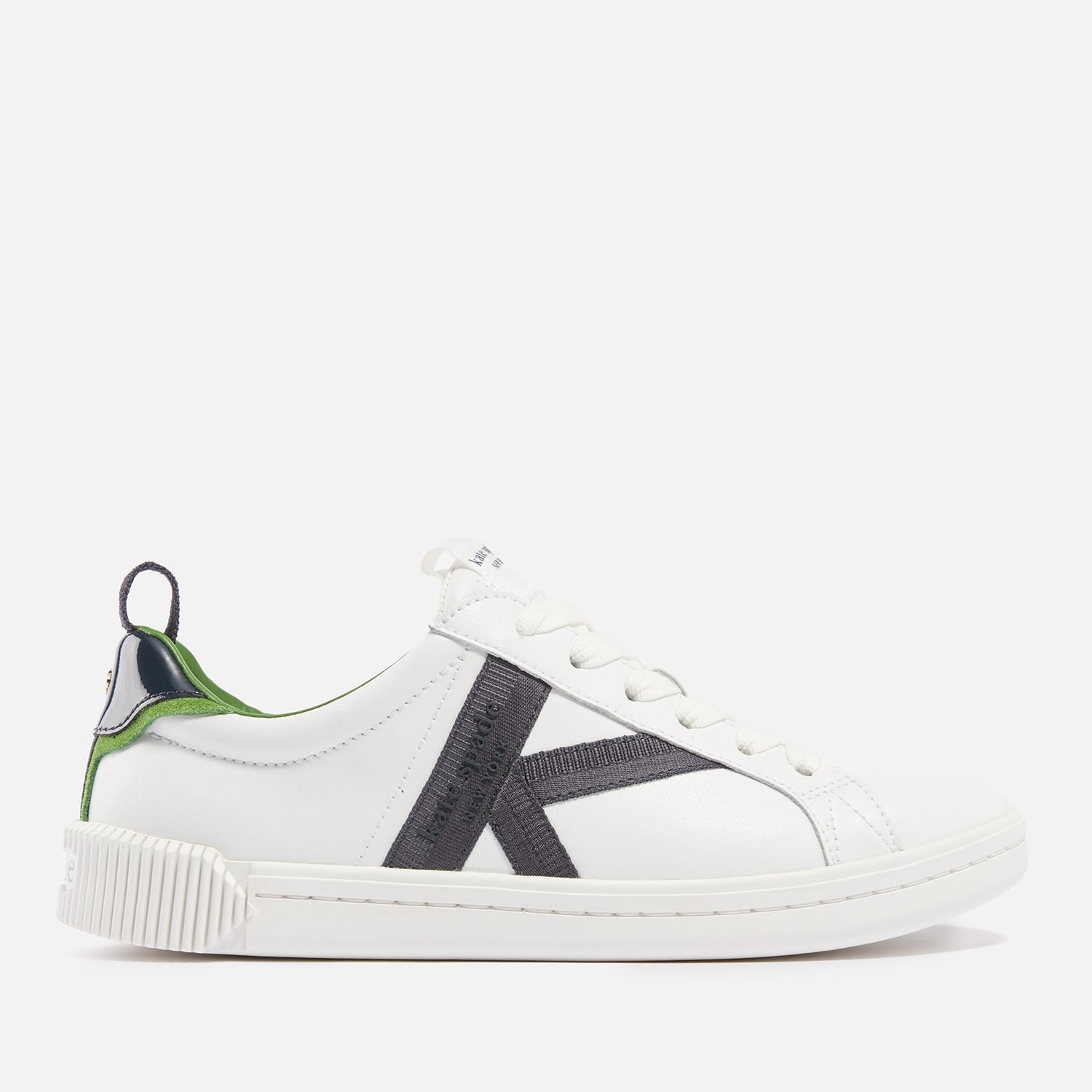 Kate Spade New York Women's Signature K Leather Cupsole Trainers - UK 4
