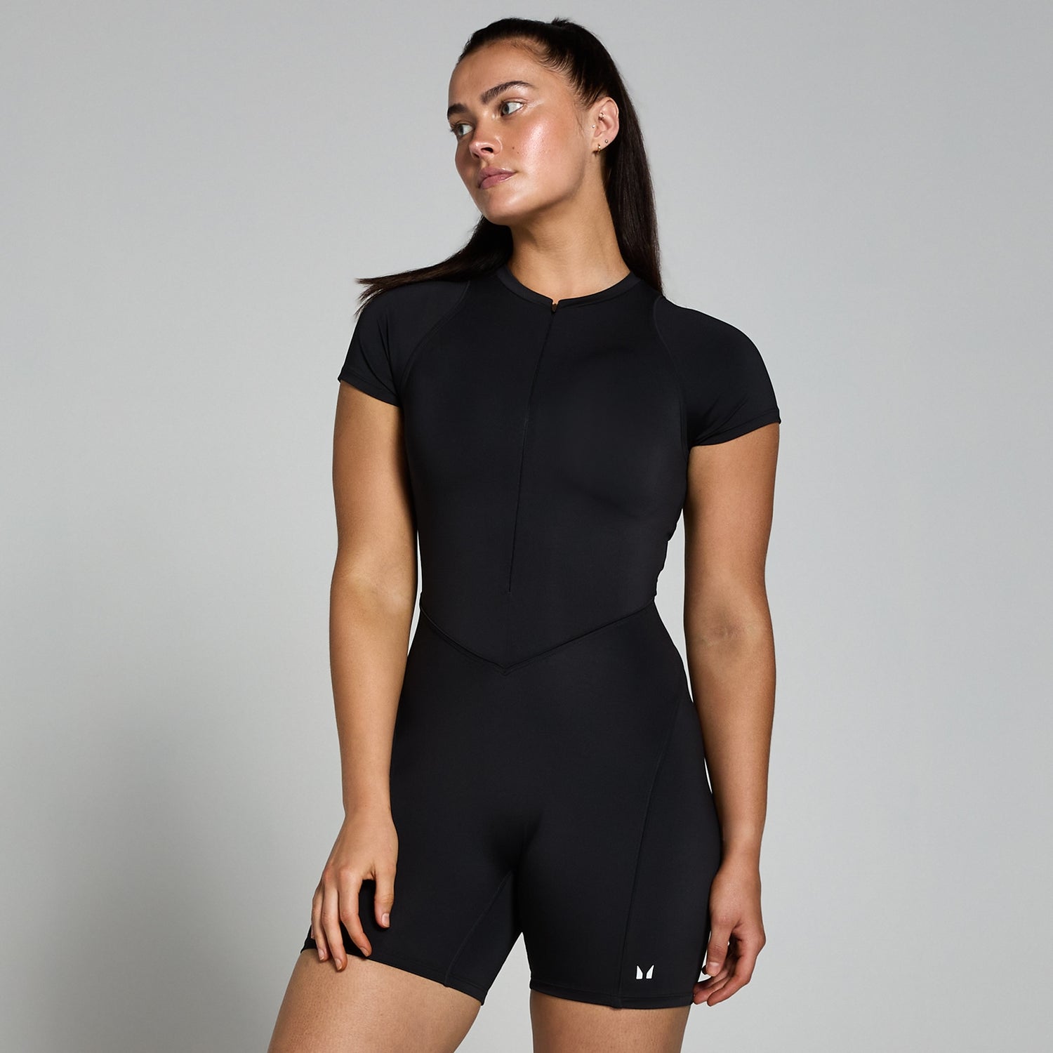 MP Women's Tempo Piping Short All In One - Black