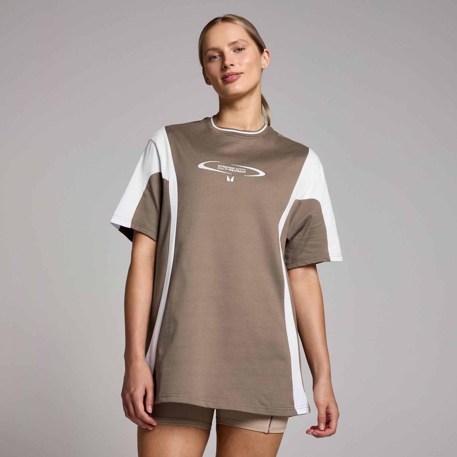 MP Women's Tempo Contrast Retro Oversized T-Shirt - Espresso