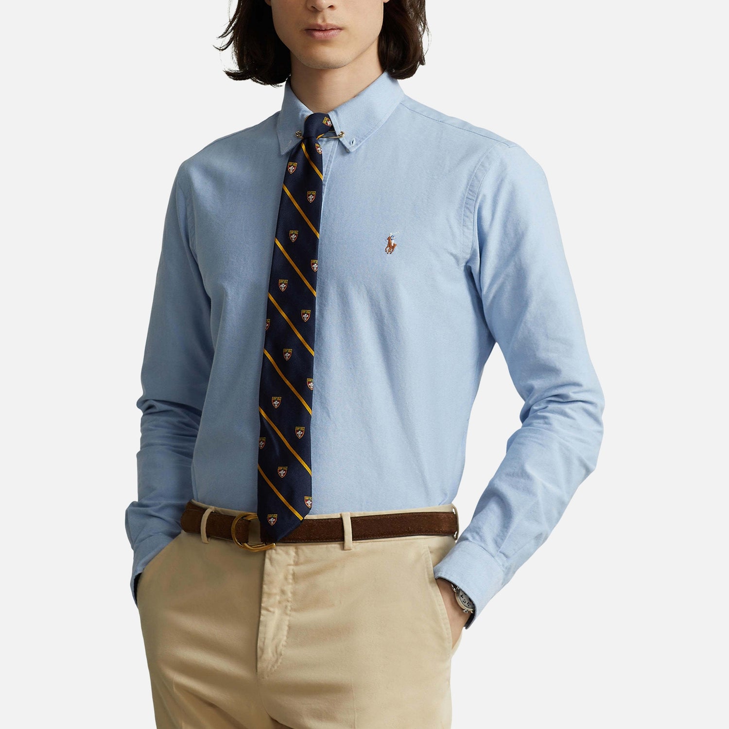 Polo Ralph Lauren Custom-Fit Oxfordhemd - Blue - S