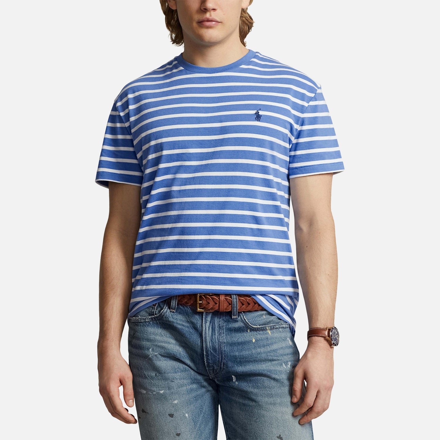 Polo Ralph Lauren Full Striped Cotton-Jersey T-Shirt - S